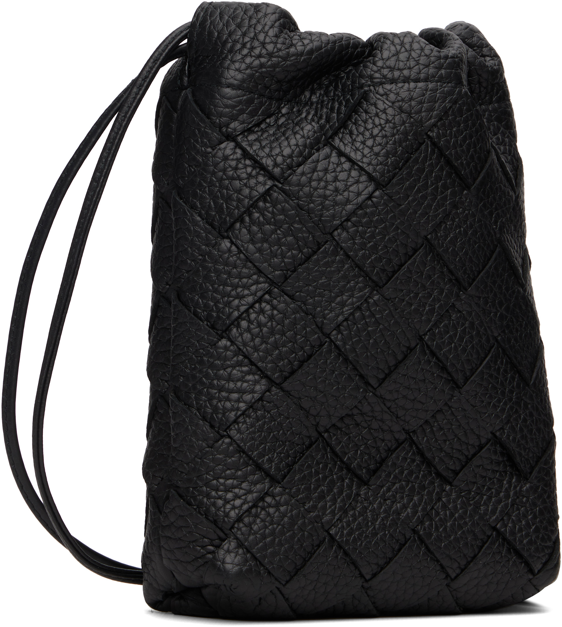 Bottega Veneta - Pochette verticale Dustbag noire