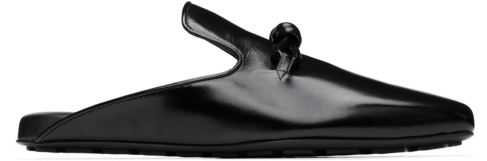 Bottega Veneta: ブラック Roma ミュール | SSENSE 日本
