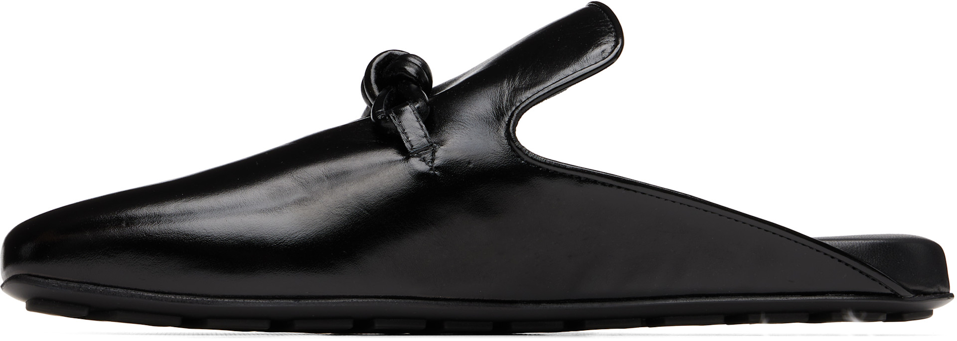 Bottega Veneta: ブラック Roma ミュール | SSENSE 日本