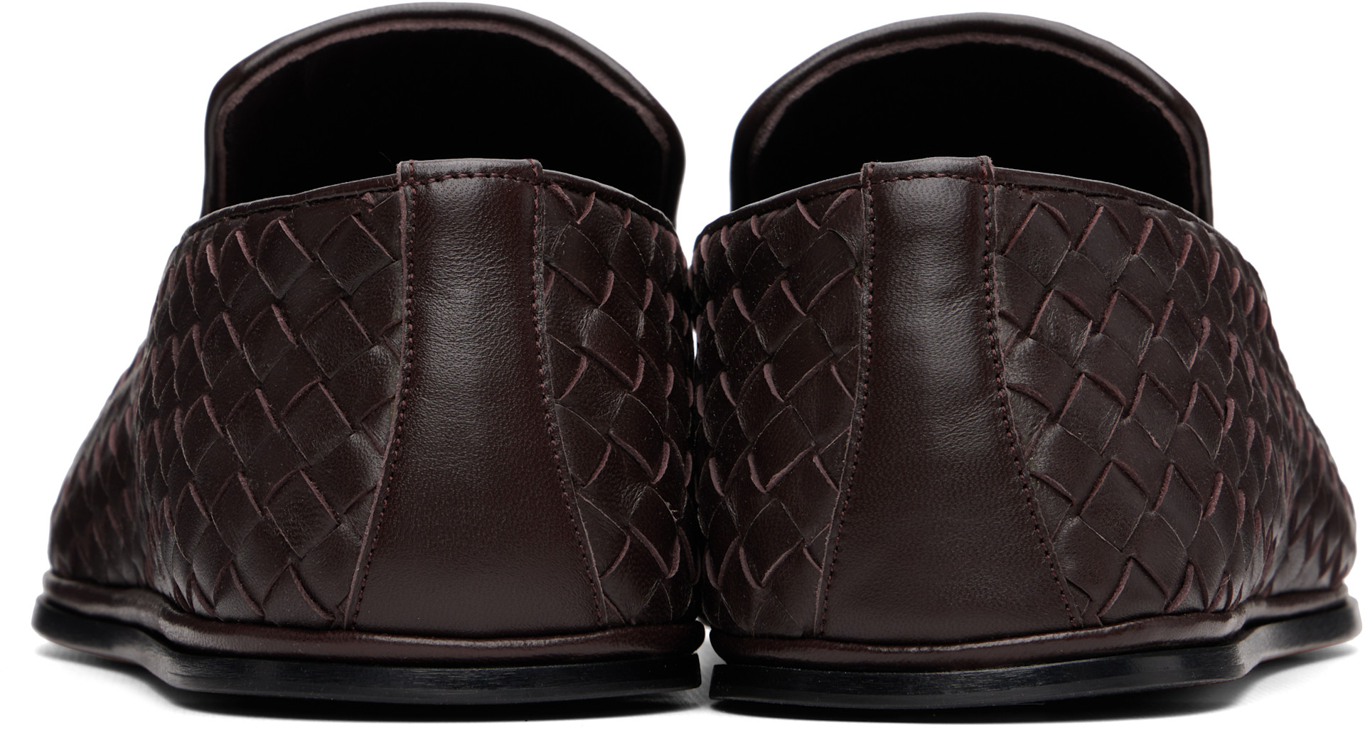 Bottega Veneta: ブラウン Sunday フラットシューズ | SSENSE 日本