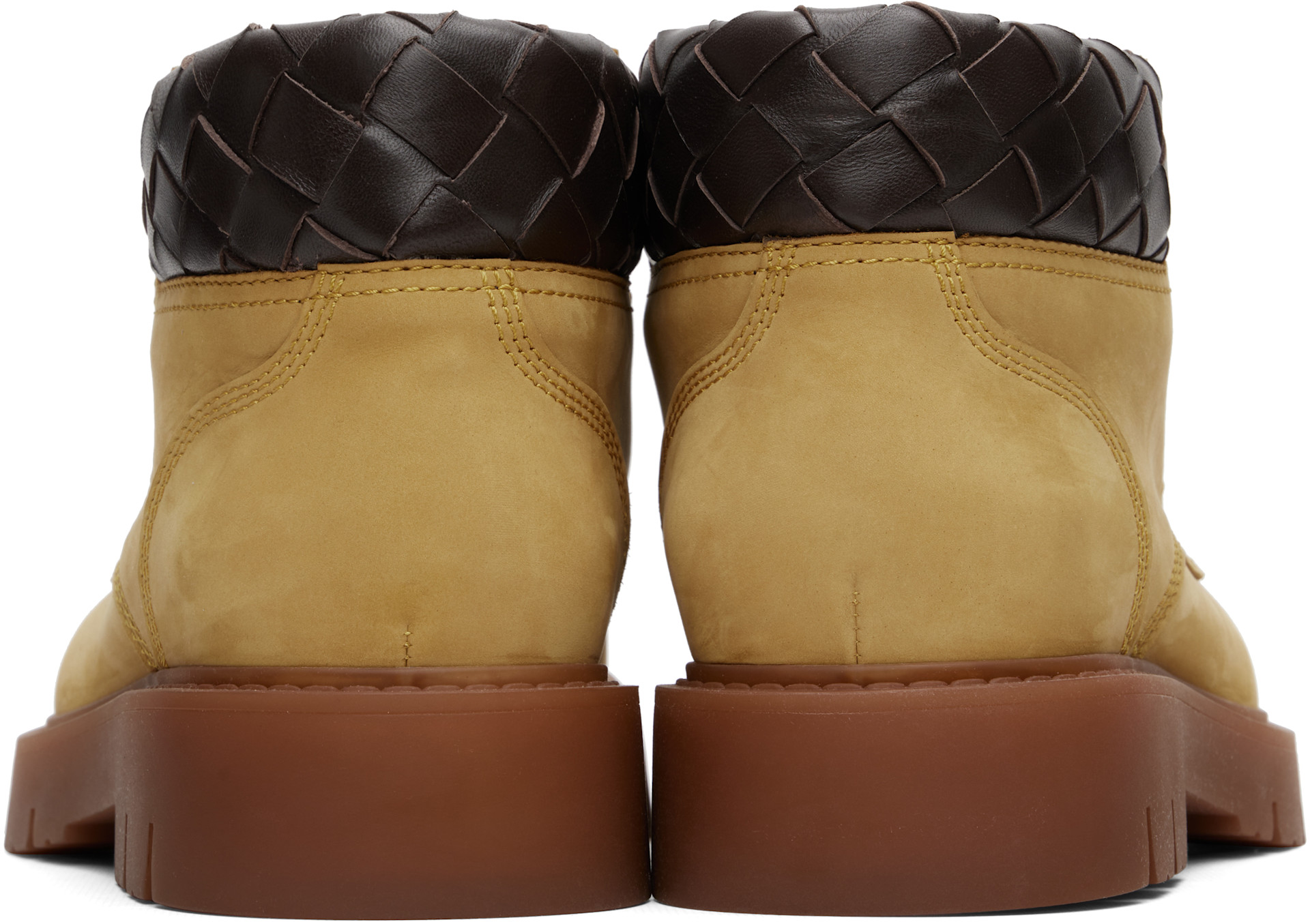 Bottega Veneta - Bottines Haddock beiges