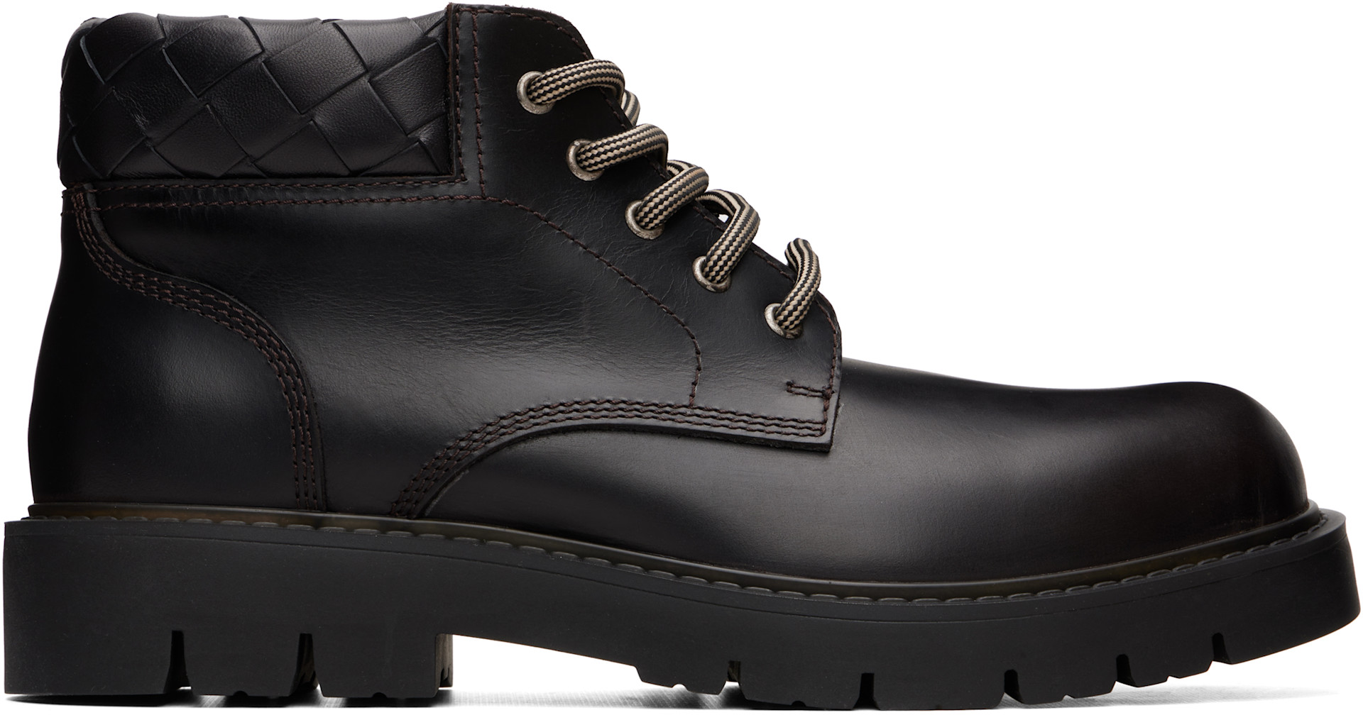 Bottega Veneta - Bottines Haddock brunes