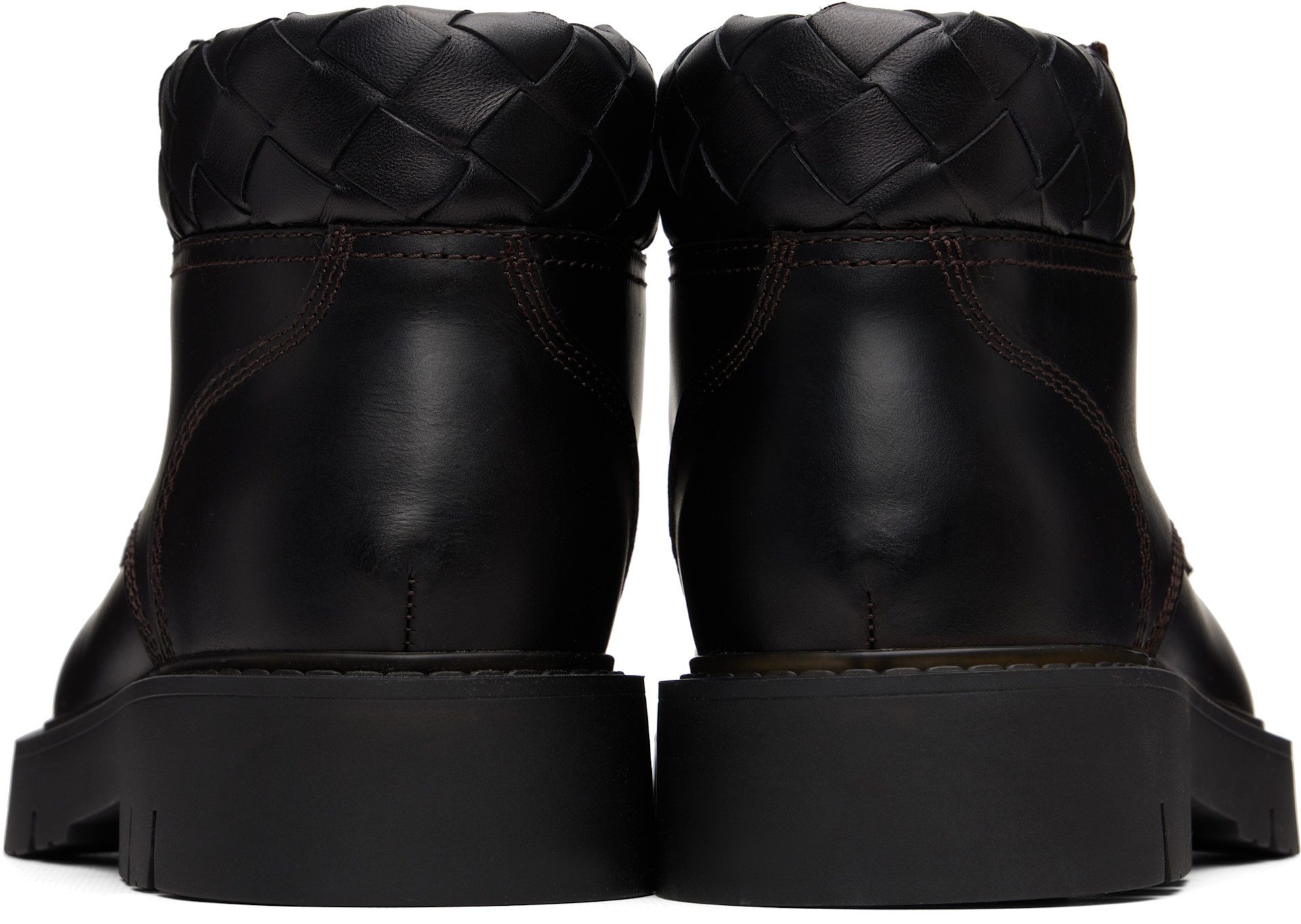 Bottega Veneta - Bottines Haddock brunes
