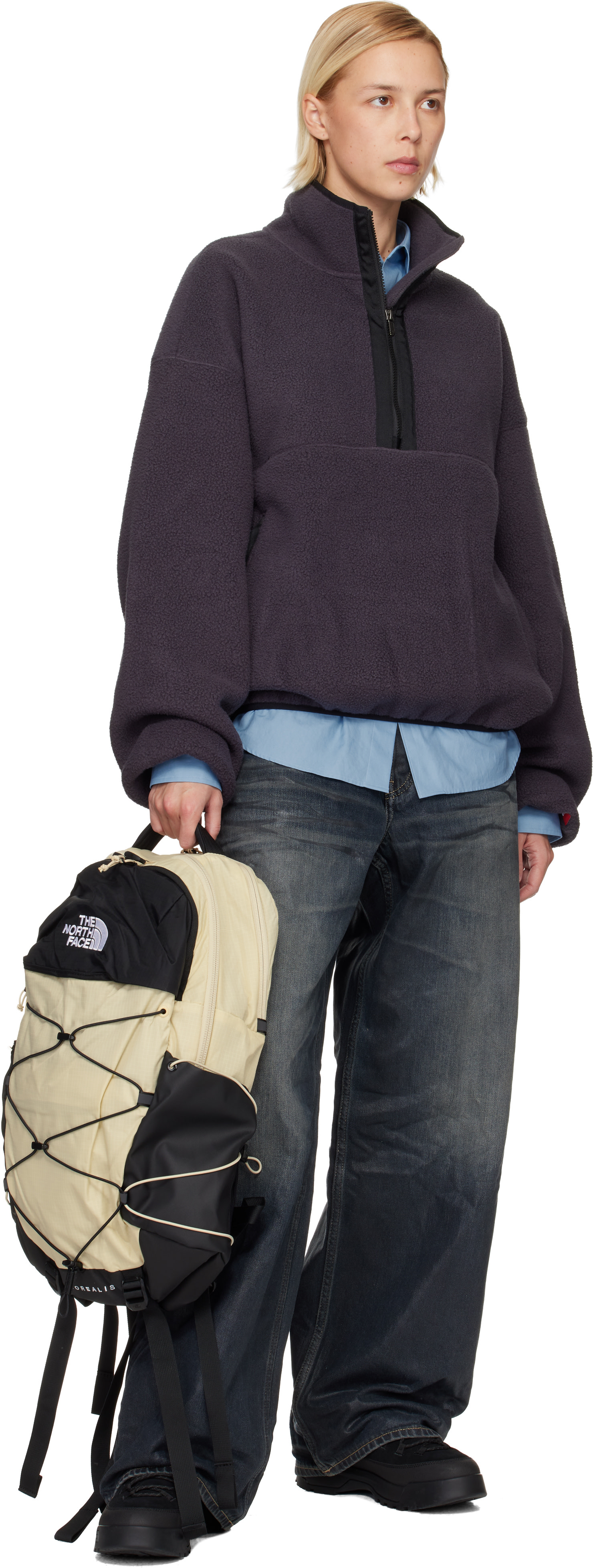 The North Face: Beige & Black Borealis Backpack | SSENSE Austria