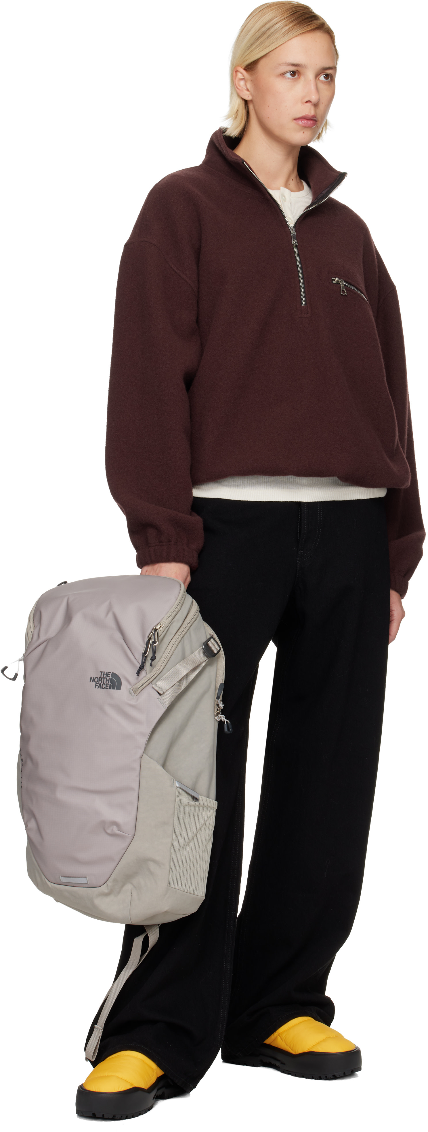 The North Face: Gray Kaban LTE Backpack | SSENSE Denmark display picture 2