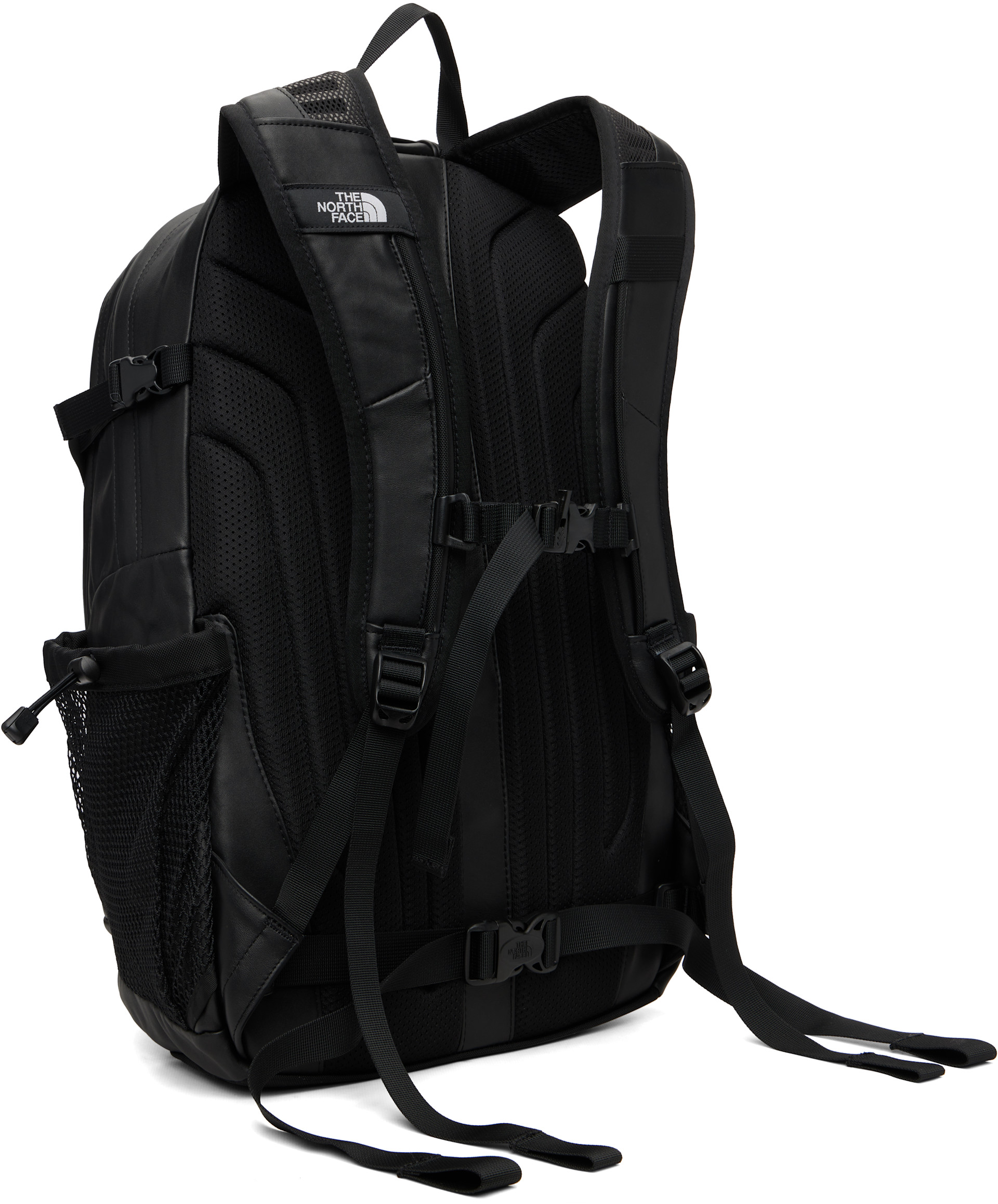 The North Face: ブラック Leather Pack Hot Shot バックパック 