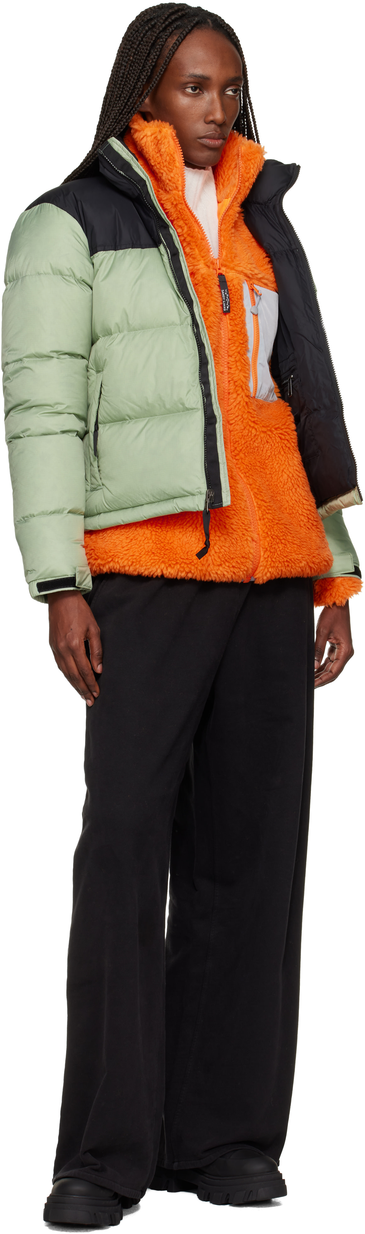 The North Face: Green 1996 Retro Nuptse Down Jacket | SSENSE