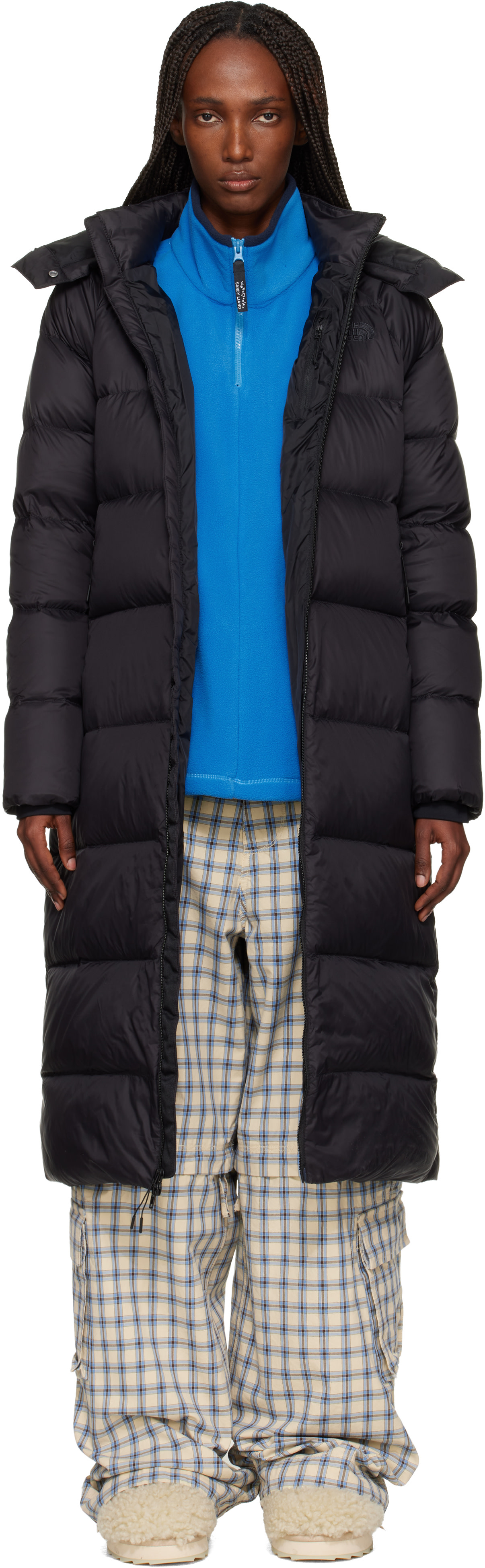 THE NORTH FACE フード付きダウンジャケット ブラック
