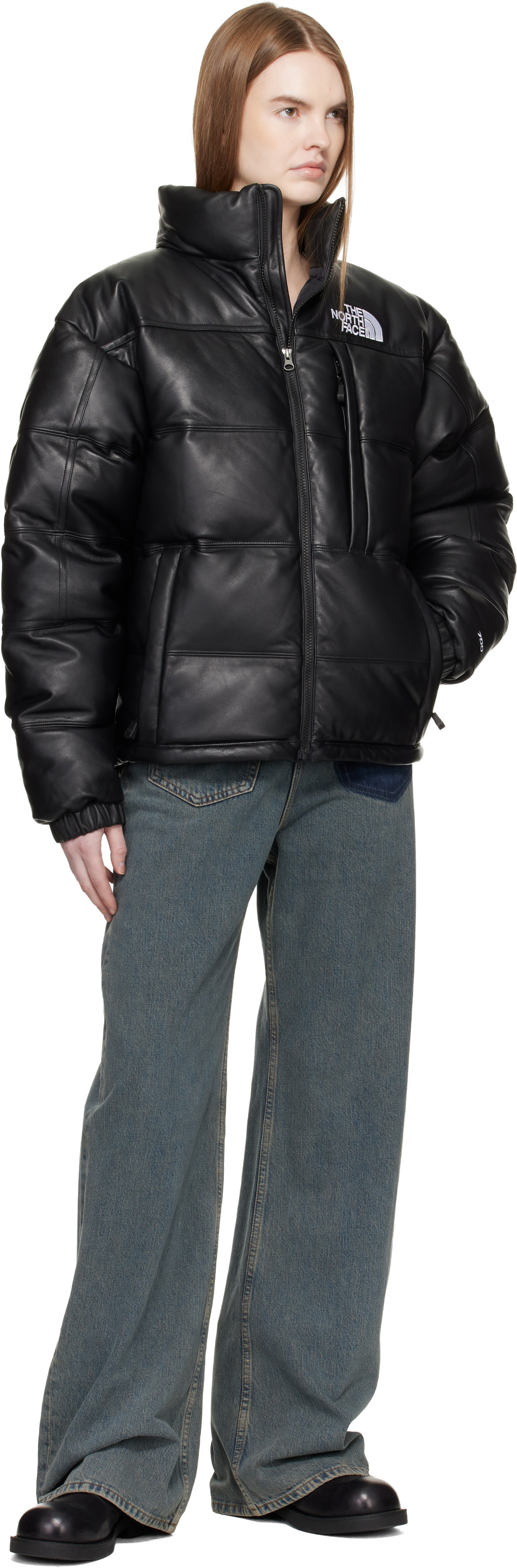The North Face: ブラック Leather Pack Summit Series ダウン 