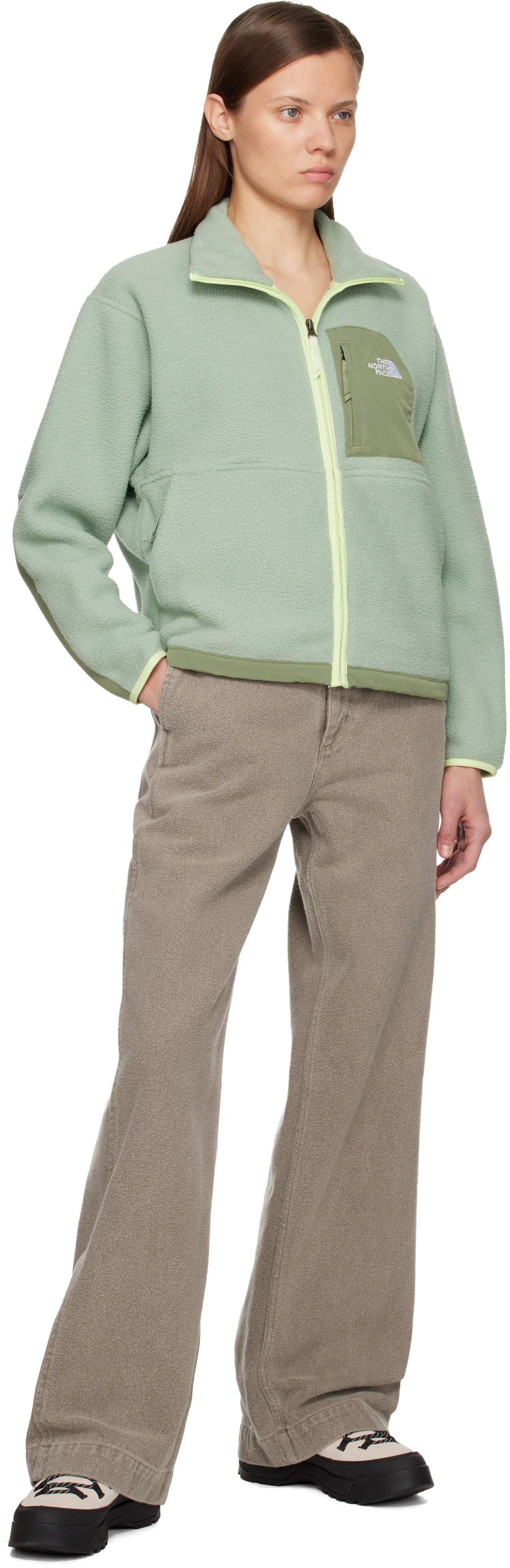 The North Face: Green Yumiori Off Peak Full-Zip Jacket | SSENSE Canada