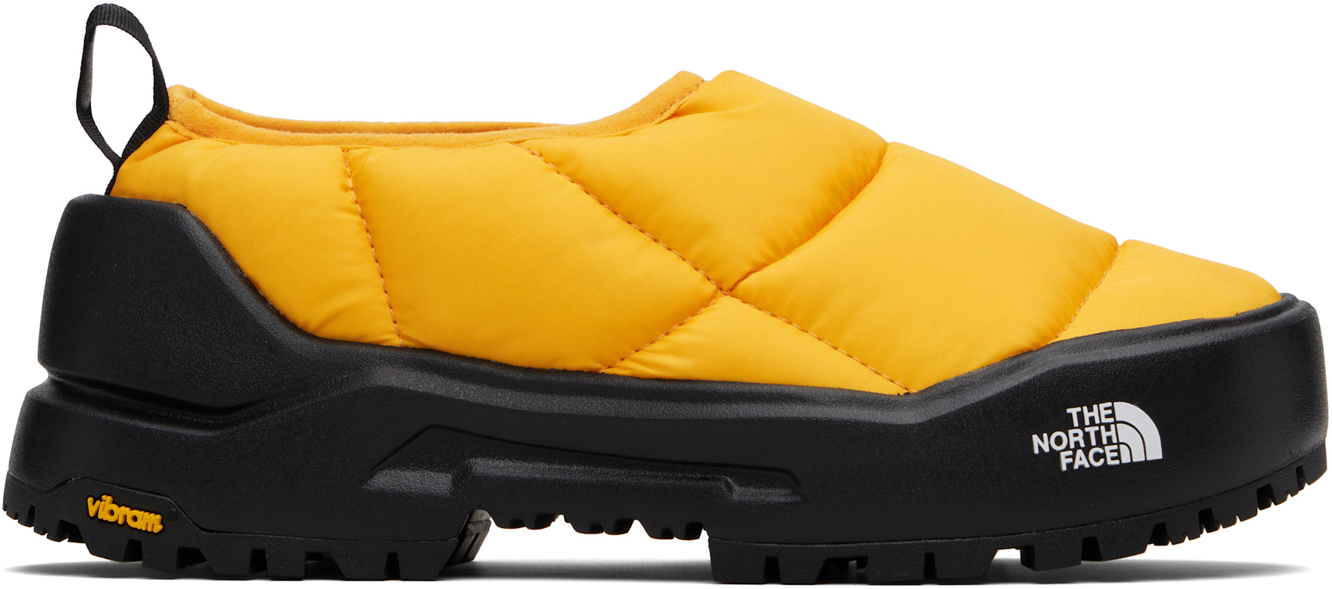 The North Face: Yellow Base Camp THERMOBALL Mule Loafers | SSENSE