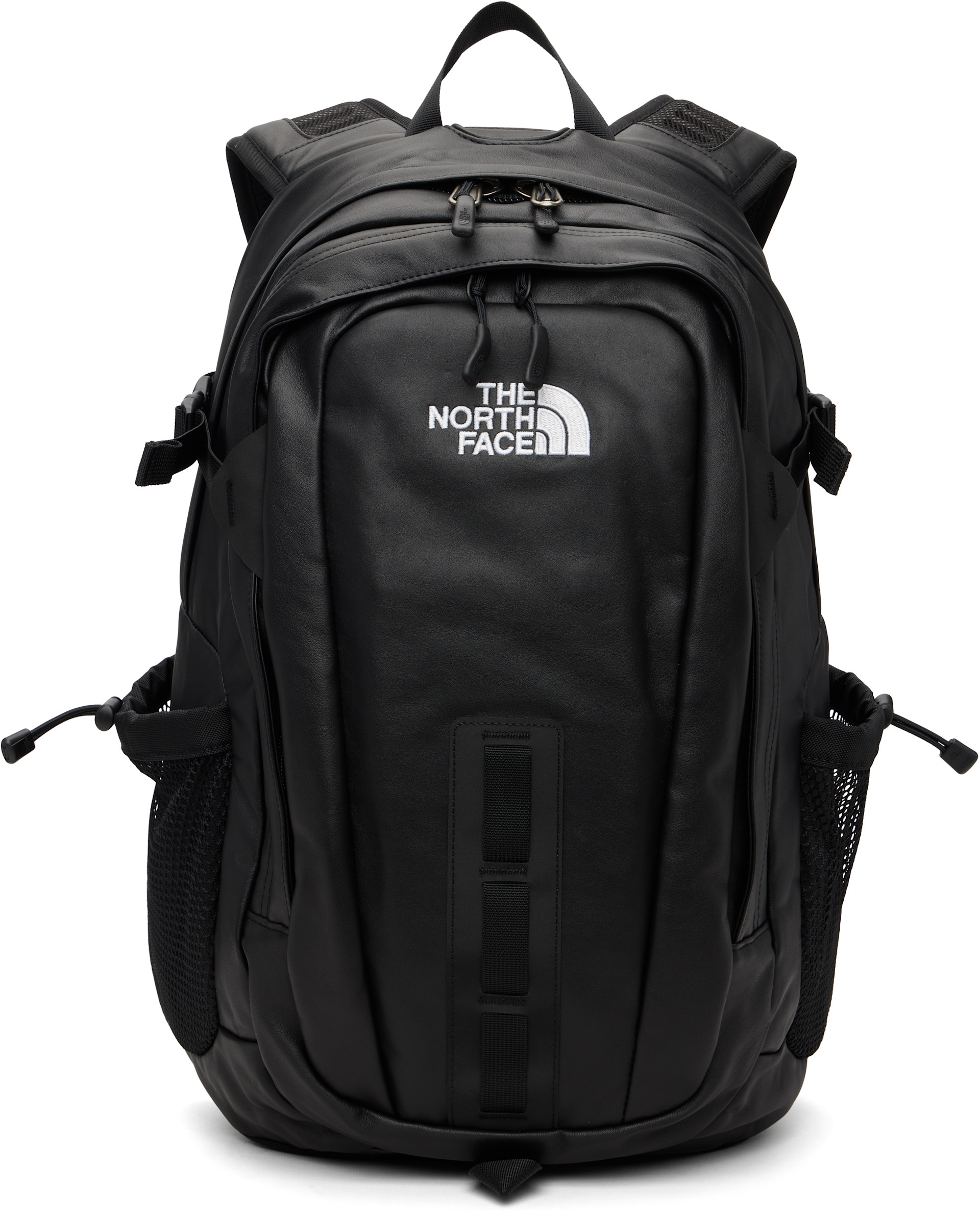 The North Face: Black 'Leather Pack' Hot Shot Backpack | SSENSE