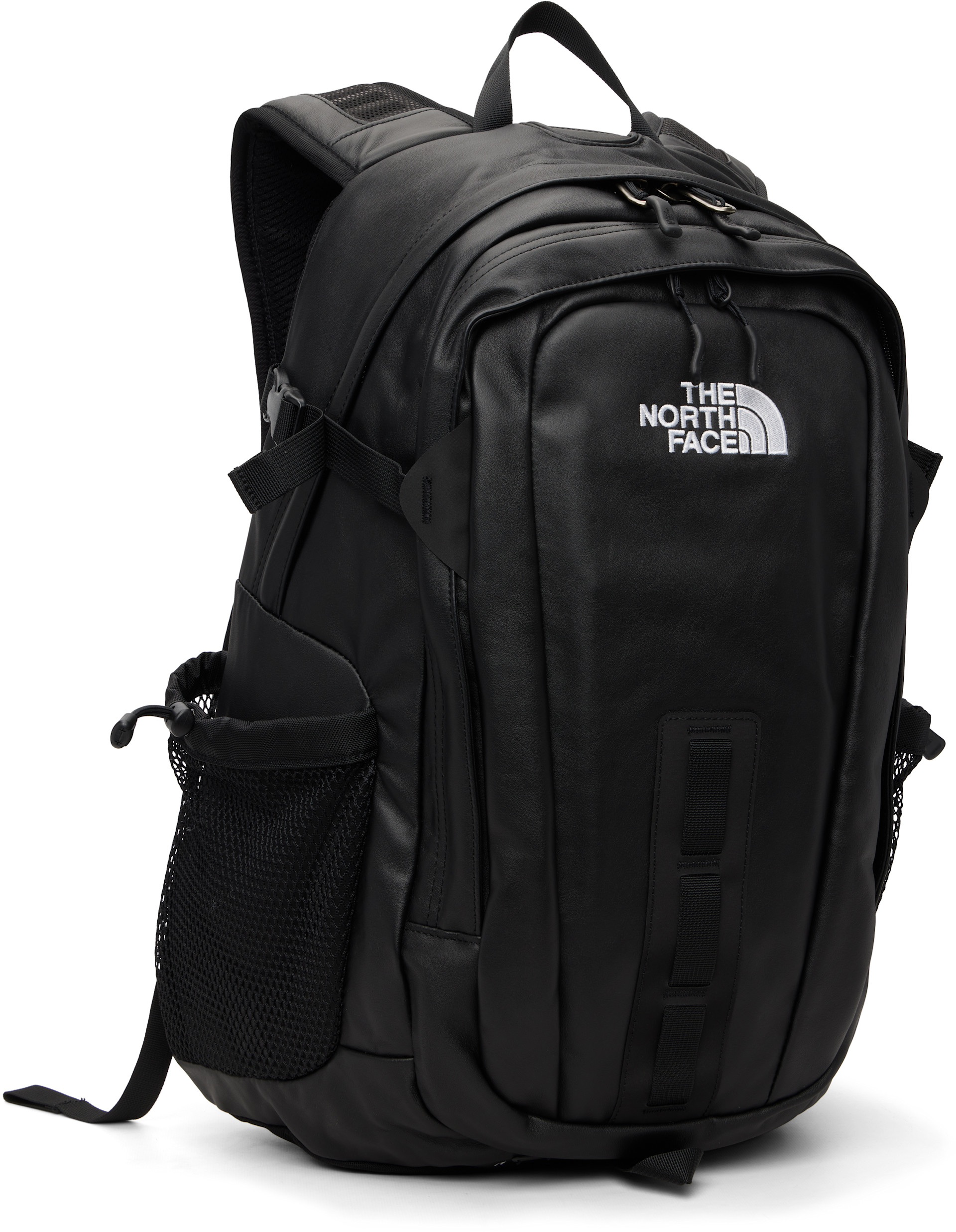 The North Face: Black 'Leather Pack' Hot Shot Backpack | SSENSE