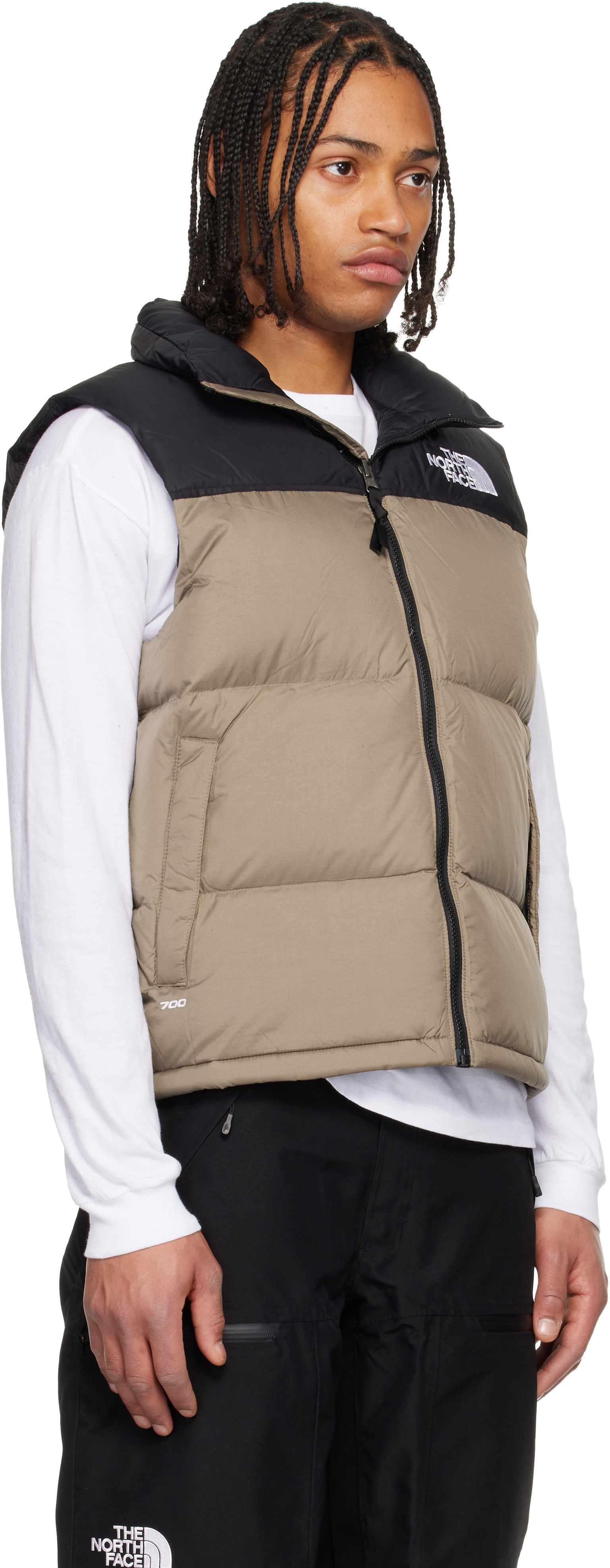 The North Face: Beige 1996 Retro Nuptse Down Vest | SSENSE