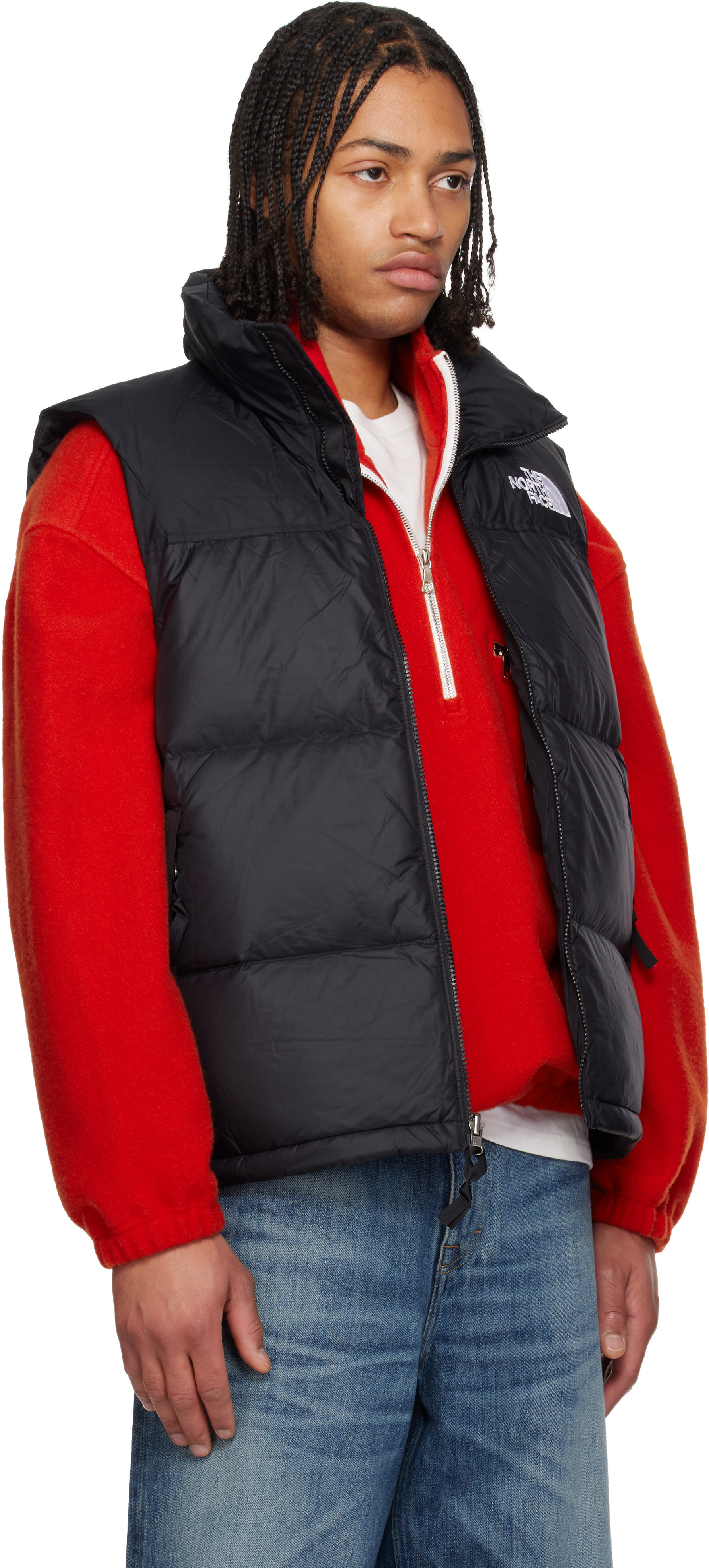 The North Face: Black 1996 Retro Nuptse Down Vest | SSENSE Canada