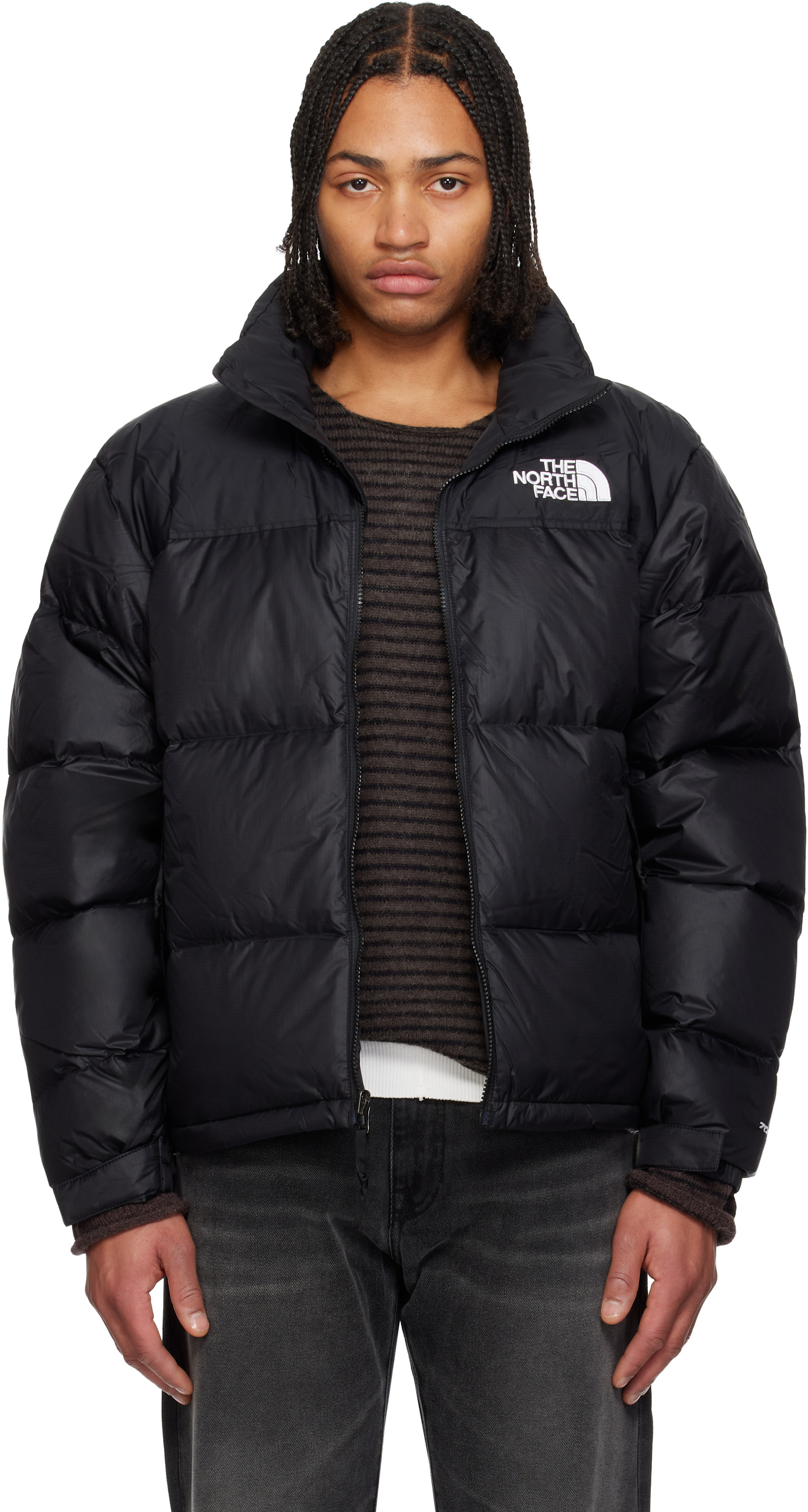 The North Face: Black 1996 Retro Nuptse Down Jacket | SSENSE
