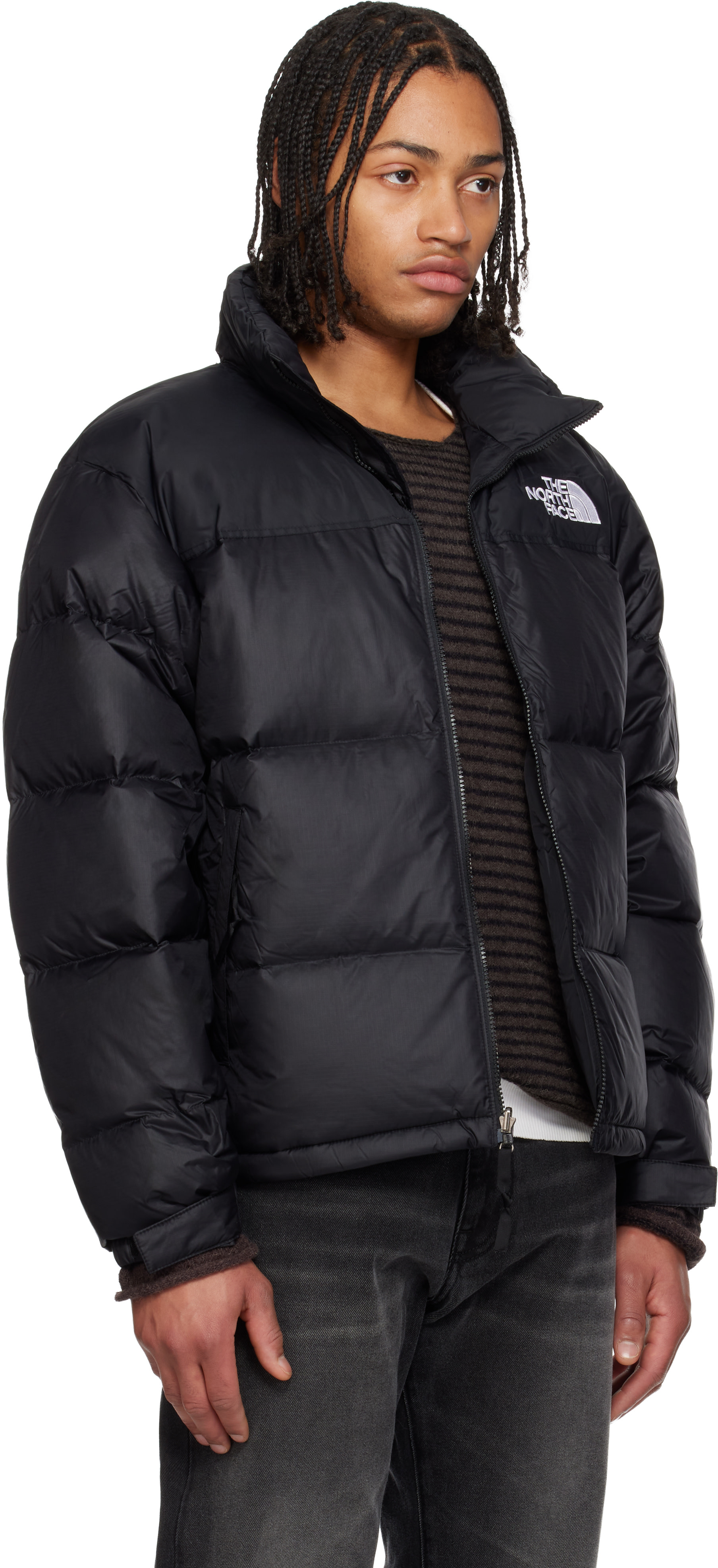 The North Face: Black 1996 Retro Nuptse Down Jacket | SSENSE The North Face: Black 1996 Retro Nuptse Down Jacket | SSENSE