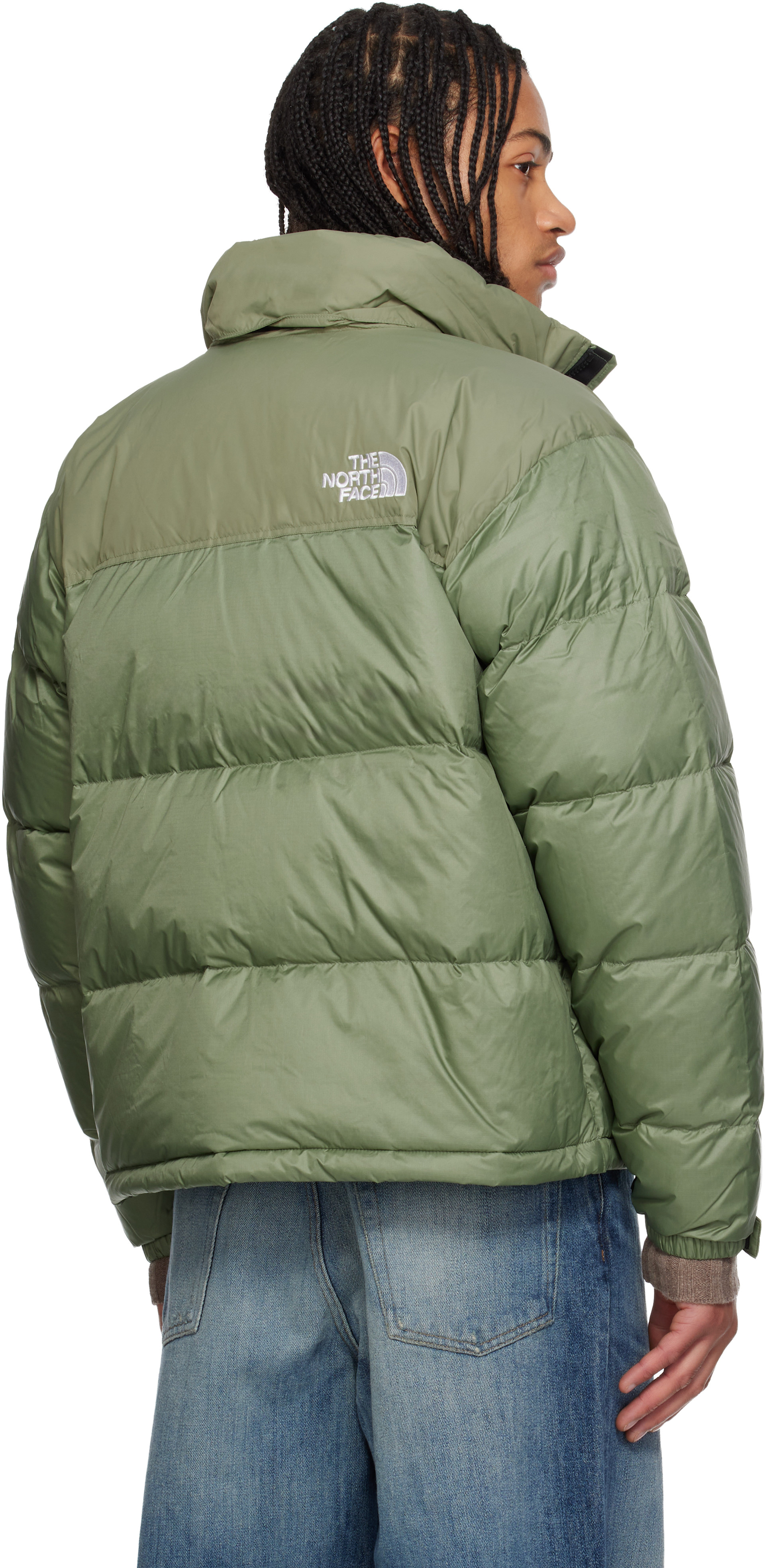 The North Face グリーンダウンジャケット The North Face: グリーン 1996 レトロ ヌプシ ダウンジャケット