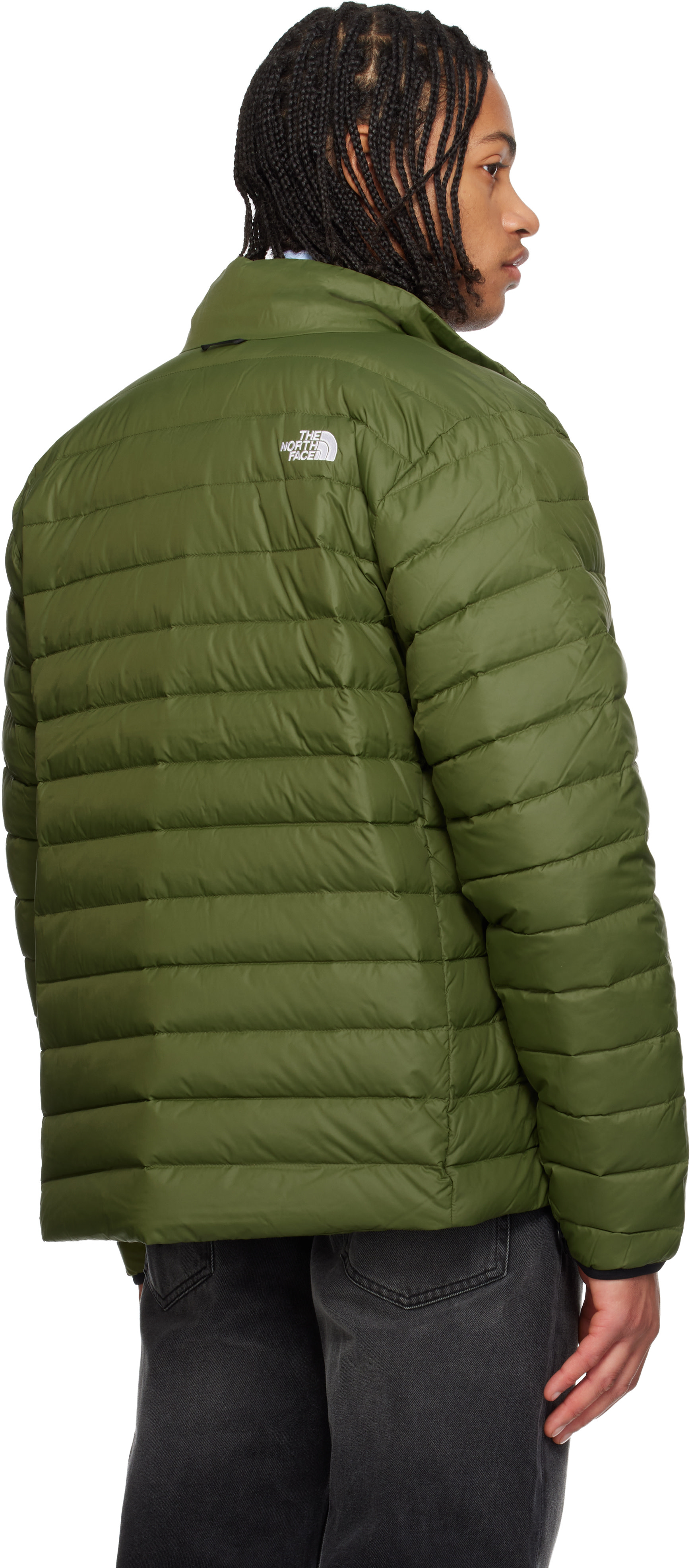 The North Face: Green Classic Down Jacket | SSENSE Germany