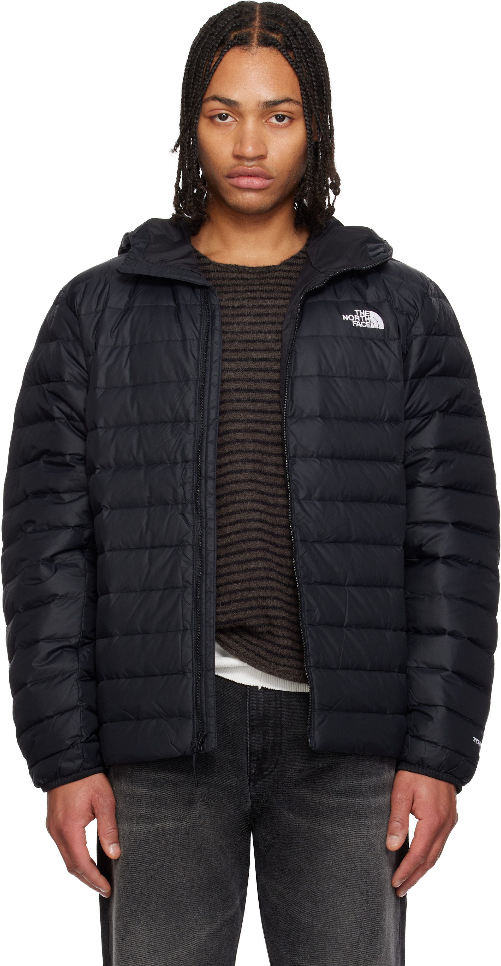 The North Face: ブラック Classic フード付き ダウンジャケット