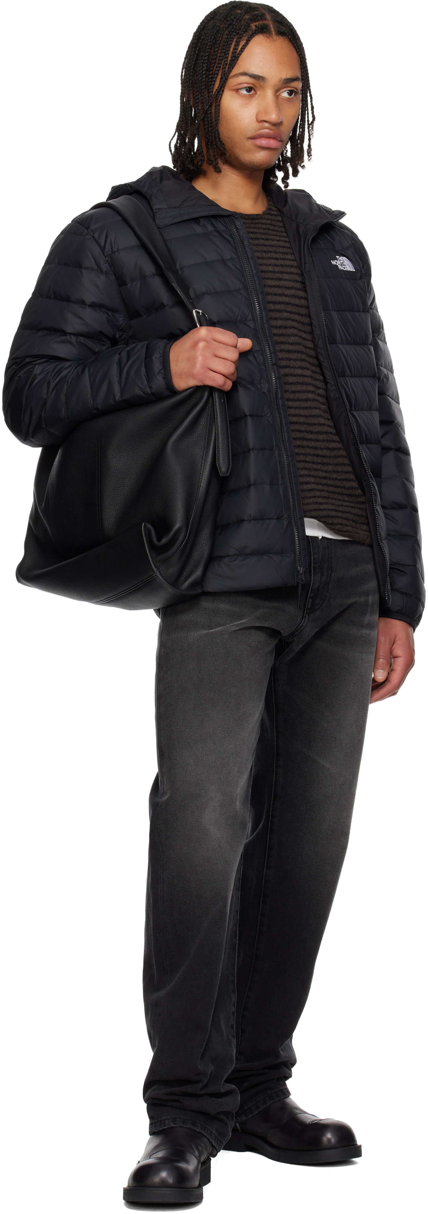 The North Face: ブラック Classic フード付き ダウンジャケット