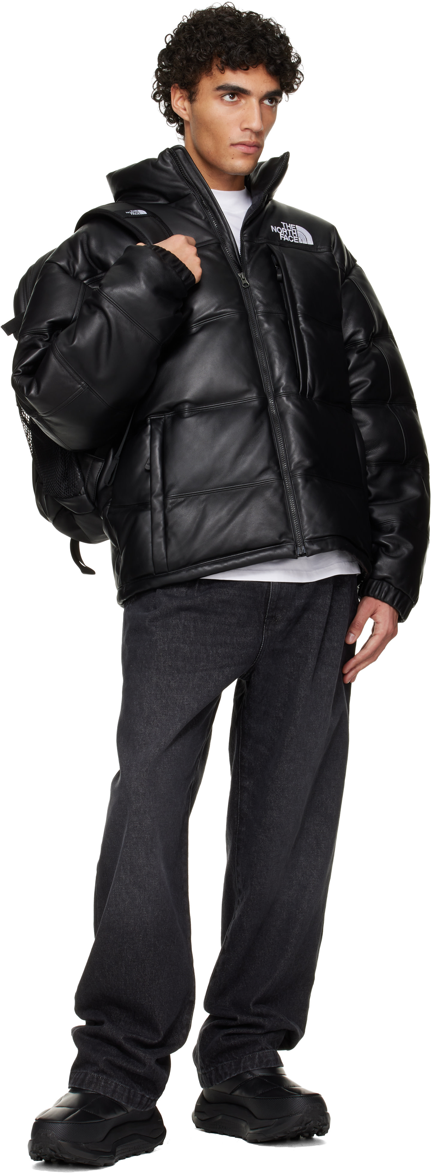 The North Face: ブラック Leather Pack Summit Series ジャケット