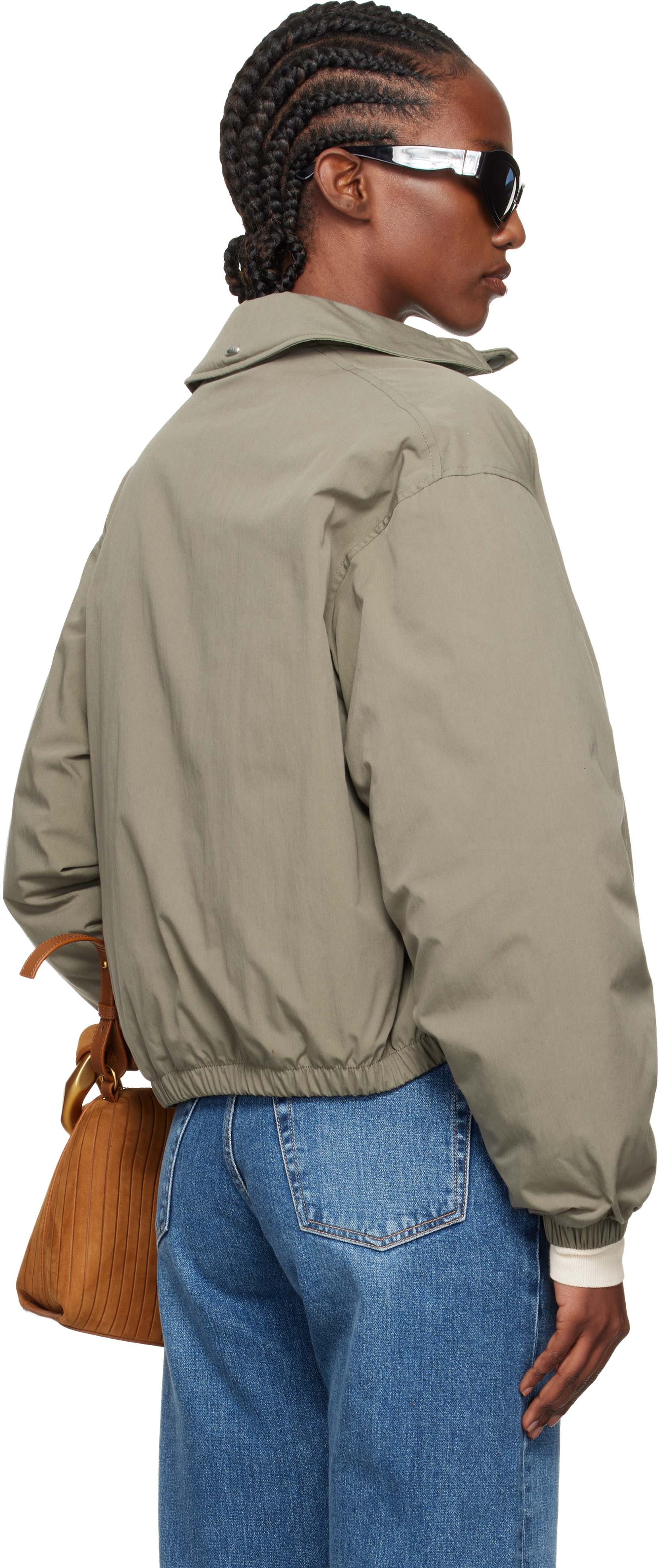 OUR LEGACY: Khaki Cropped Avenue Puffa Jacket | SSENSE Canada