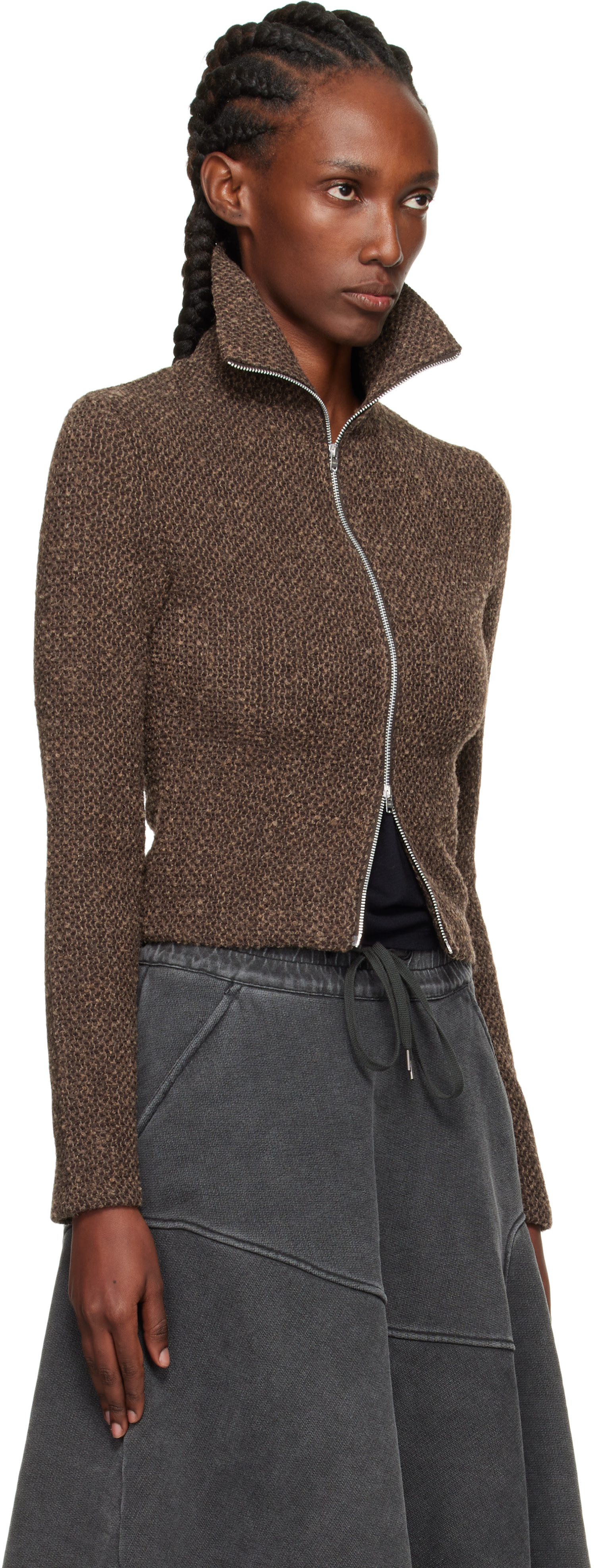 OUR LEGACY: Brown Slim Zip Long Sleeve Jacket | SSENSE