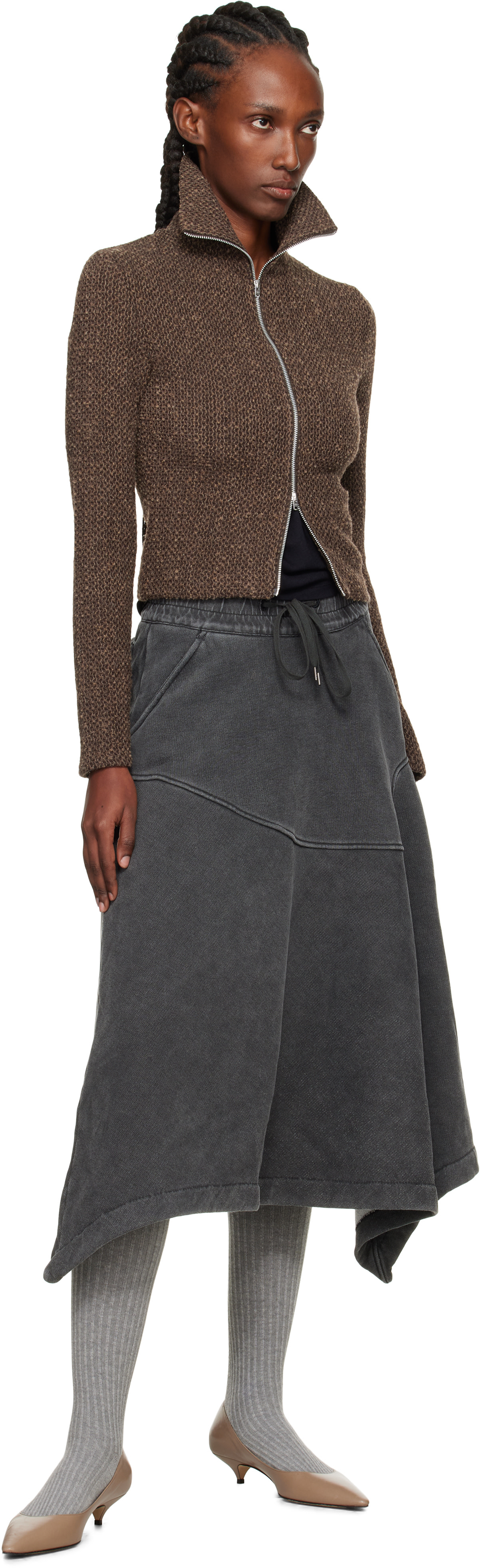 OUR LEGACY: Brown Slim Zip Long Sleeve Jacket | SSENSE