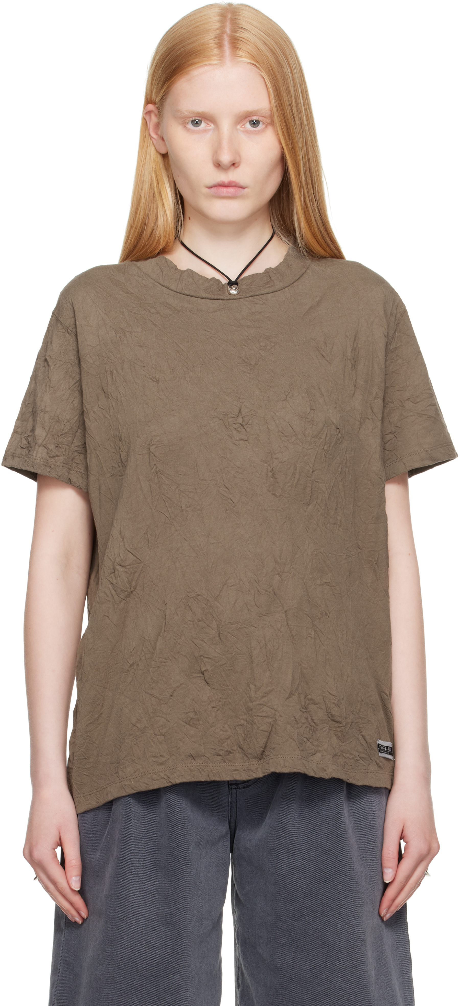 トップス OUR LEGACY OUR LEGACY: Khaki Bliss T-shirt | SSENSE