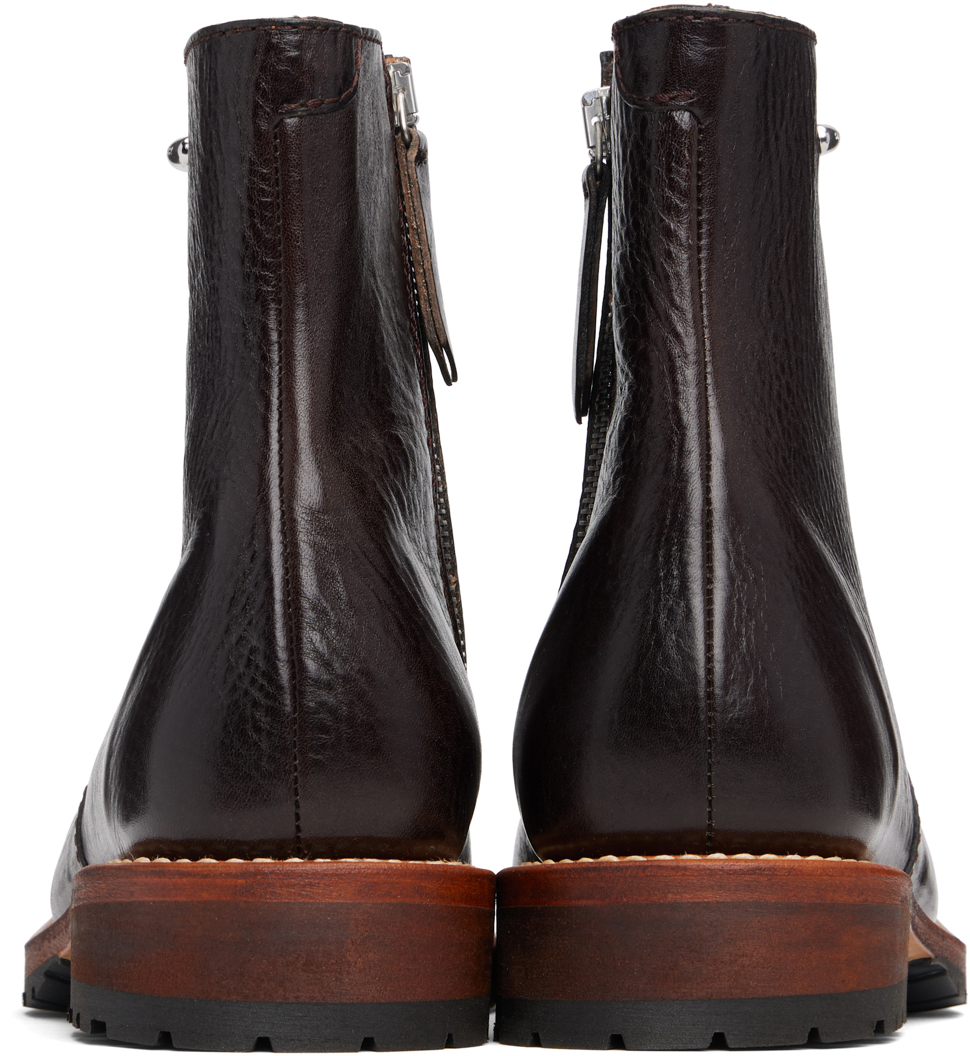 OUR LEGACY: Brown Engine Boots | SSENSE