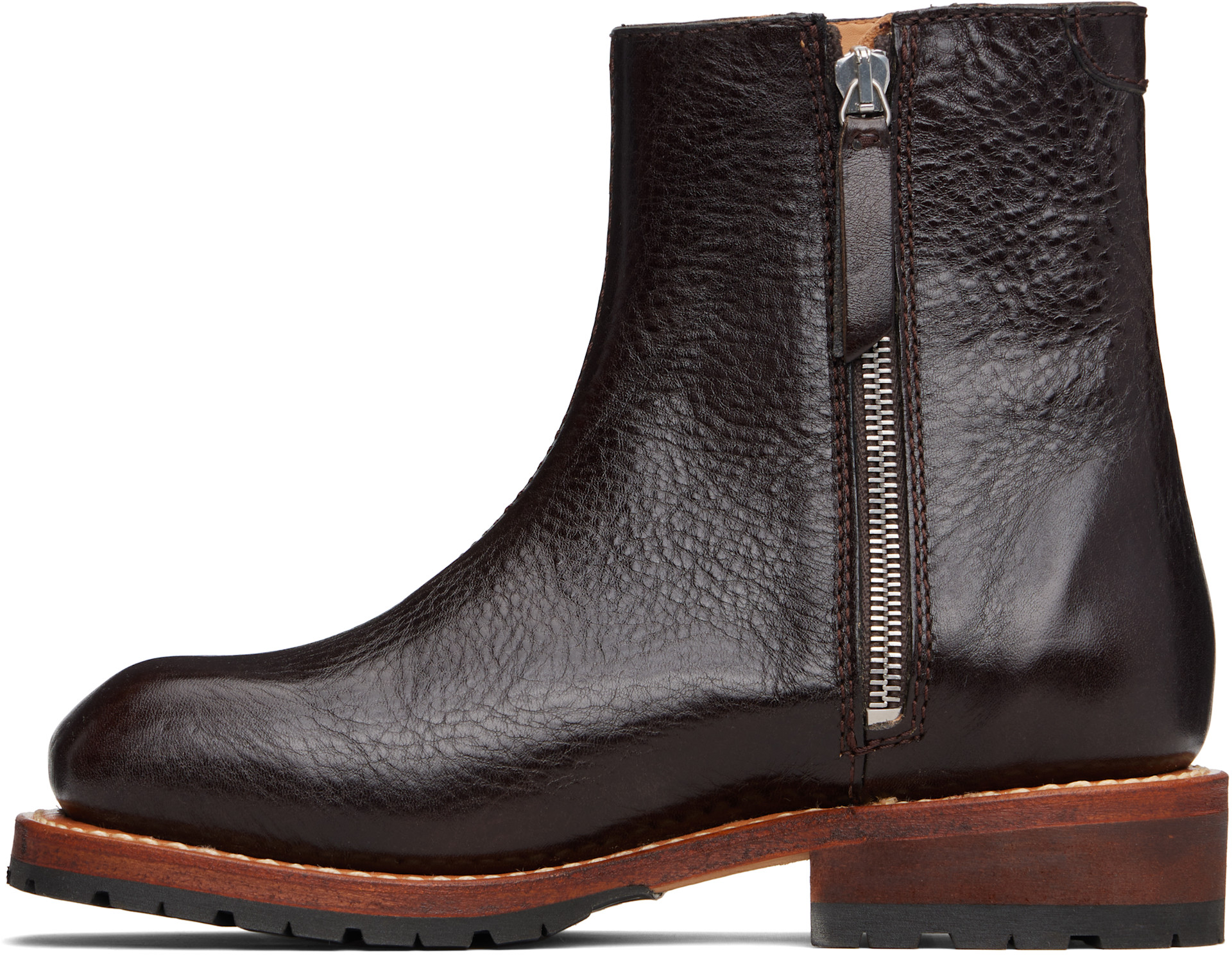 OUR LEGACY: Brown Engine Boots | SSENSE Canada