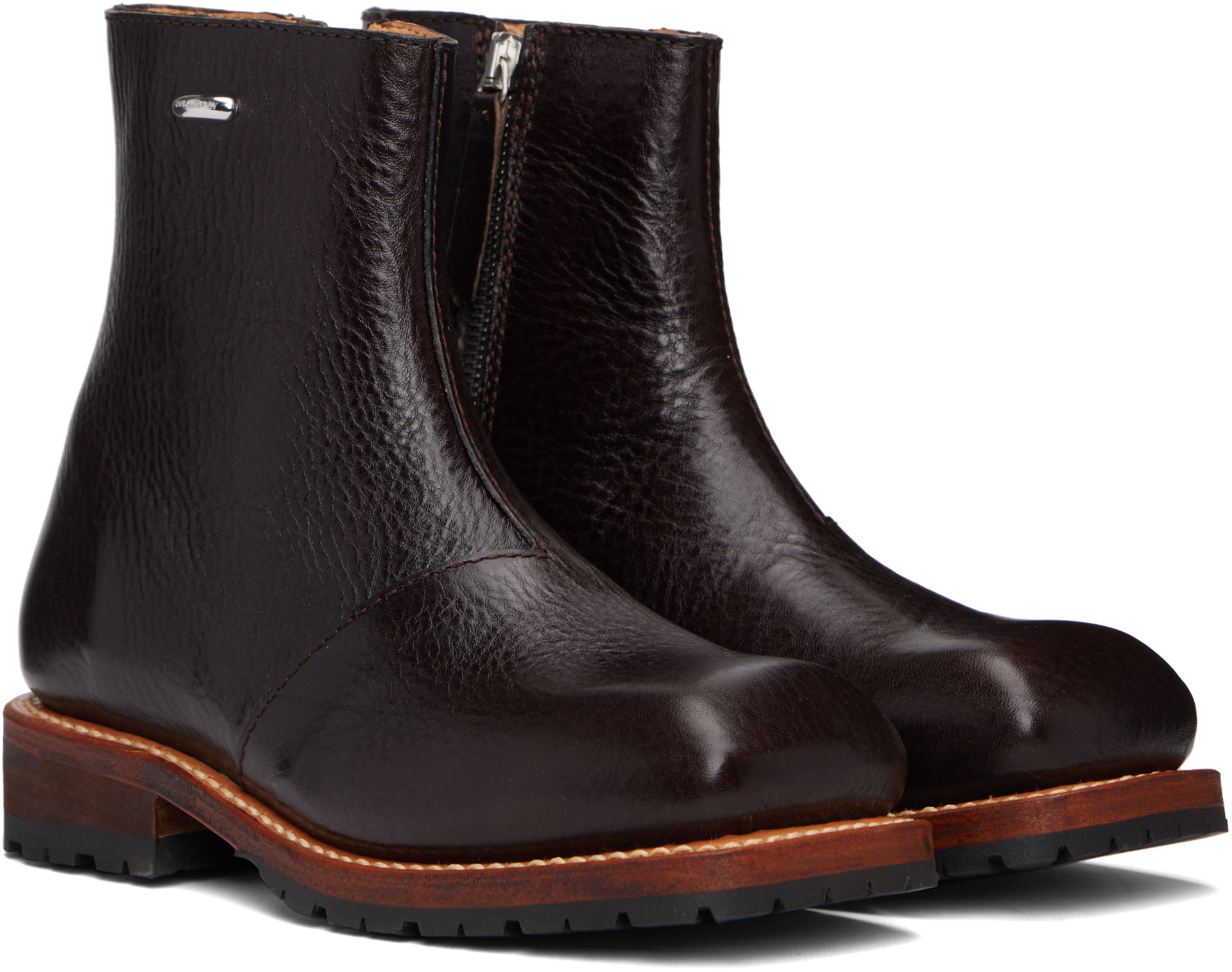 OUR LEGACY: Brown Engine Boots | SSENSE