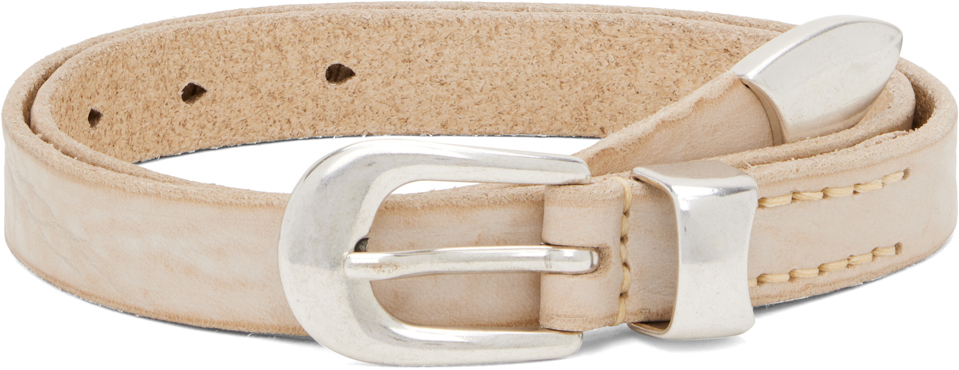 our legacy 2cm belt ホワイト　80 Our Legacy - CHALKY WHITE LEATHER 2CM BELT – LE LABO STORE