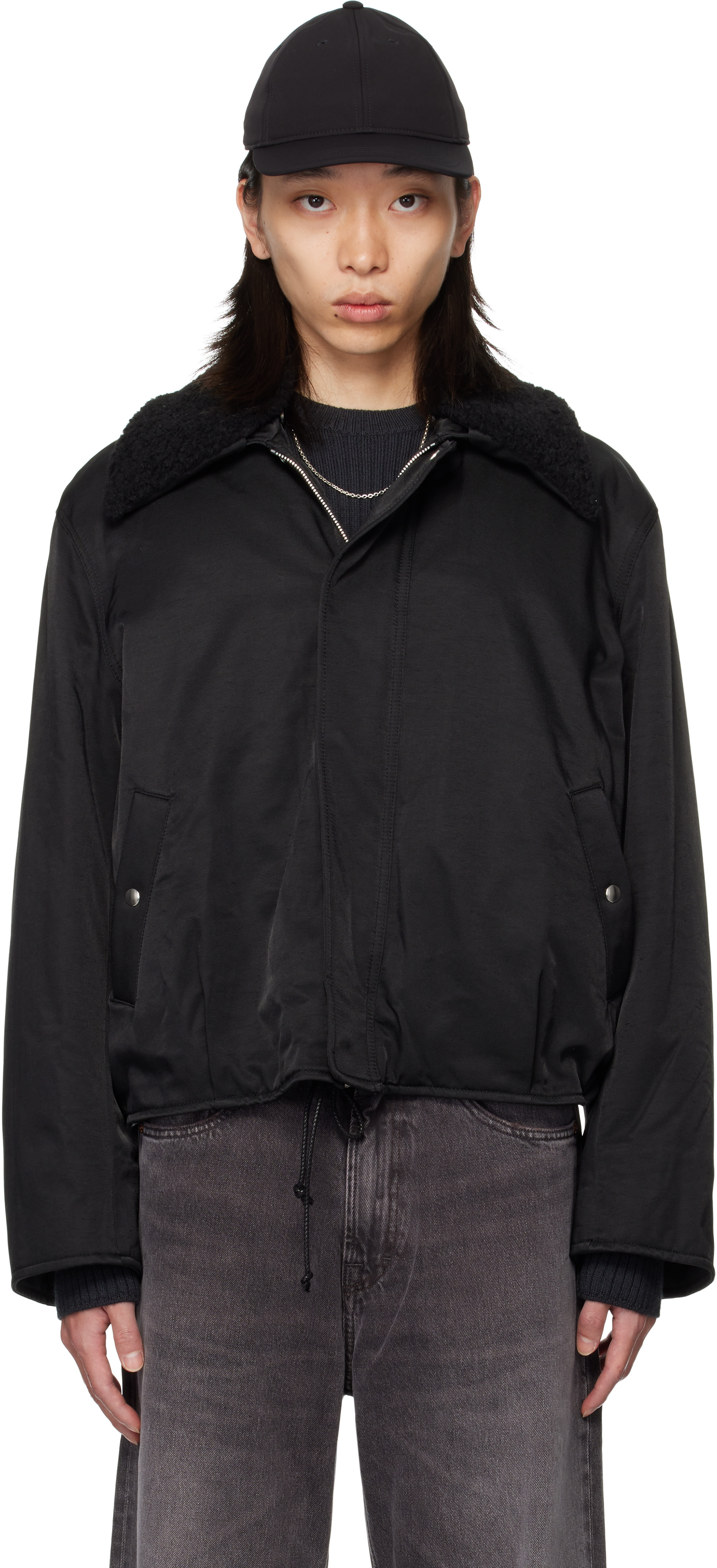 OUR LEGACY: Black Ace Bomber Jacket | SSENSE