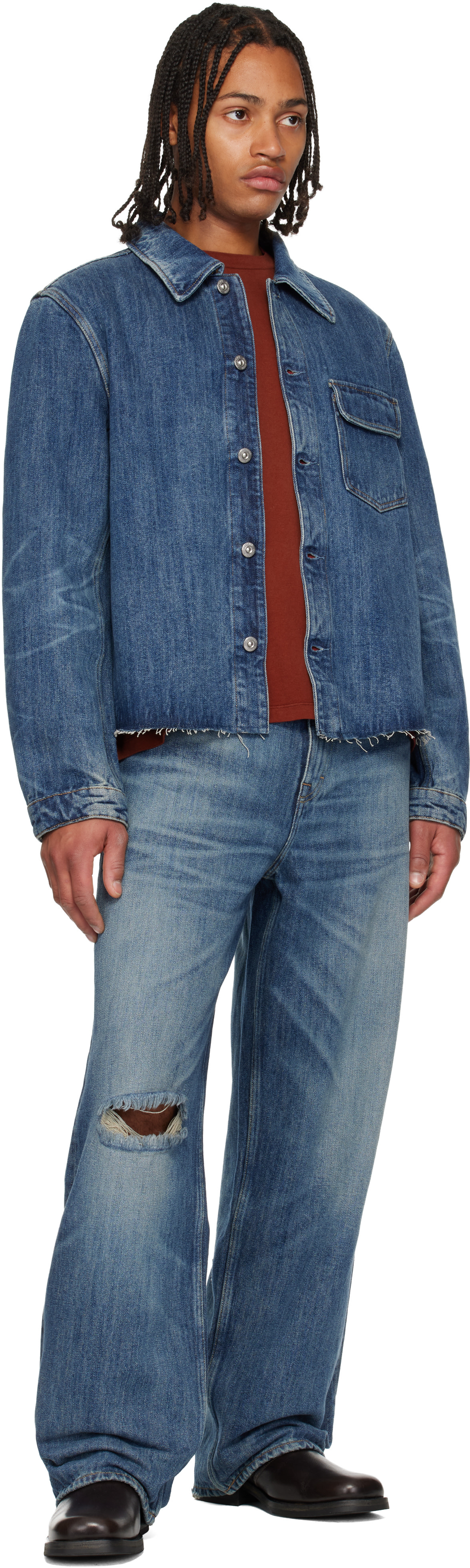 OUR LEGACY: Blue Vast Cut Jeans | SSENSE