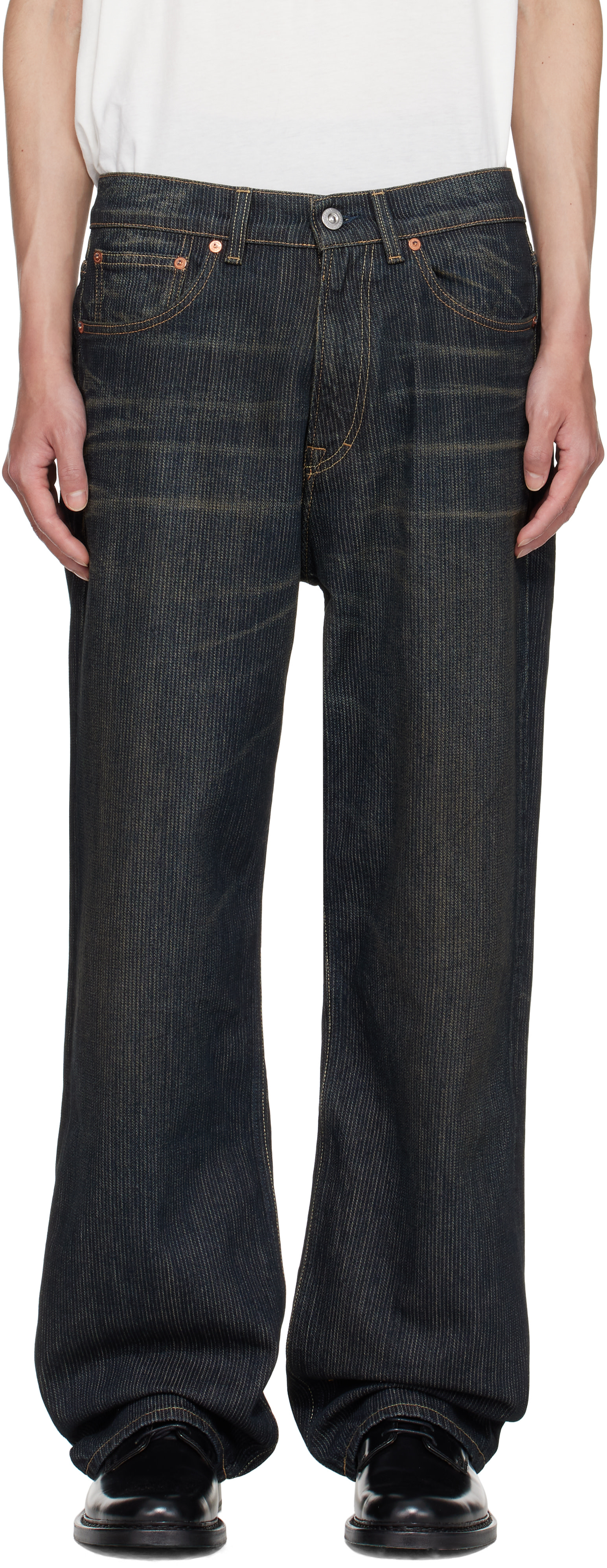 OUR LEGACY: Navy Third Cut Jeans | SSENSE
