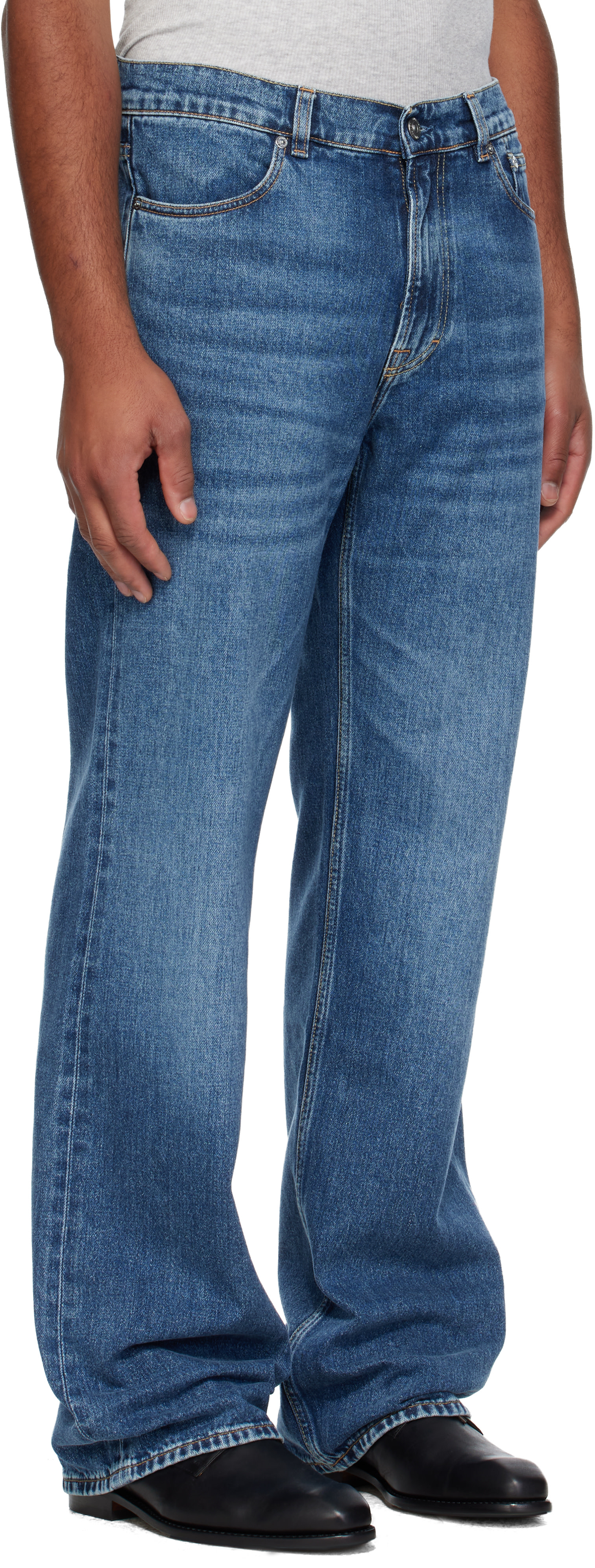 OUR LEGACY: Blue Carlson Cut Jeans | SSENSE