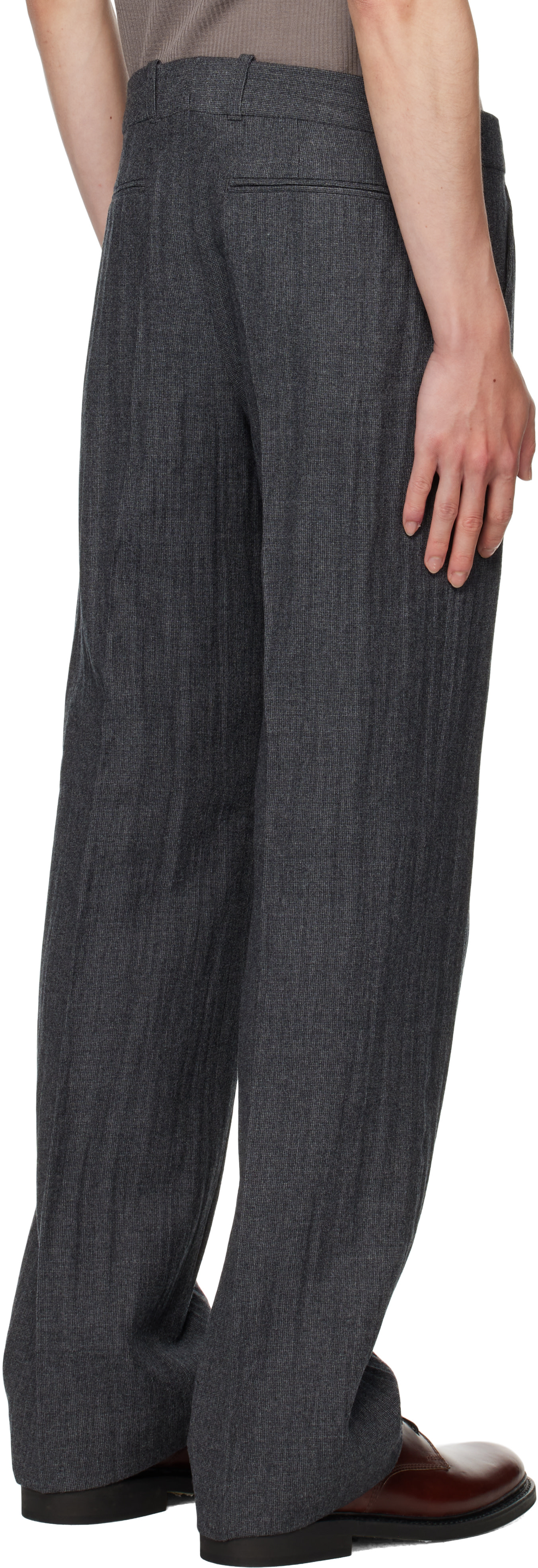 OUR LEGACY: Gray Slack Trousers | SSENSE OUR LEGACY: Gray Slack Trousers | SSENSE