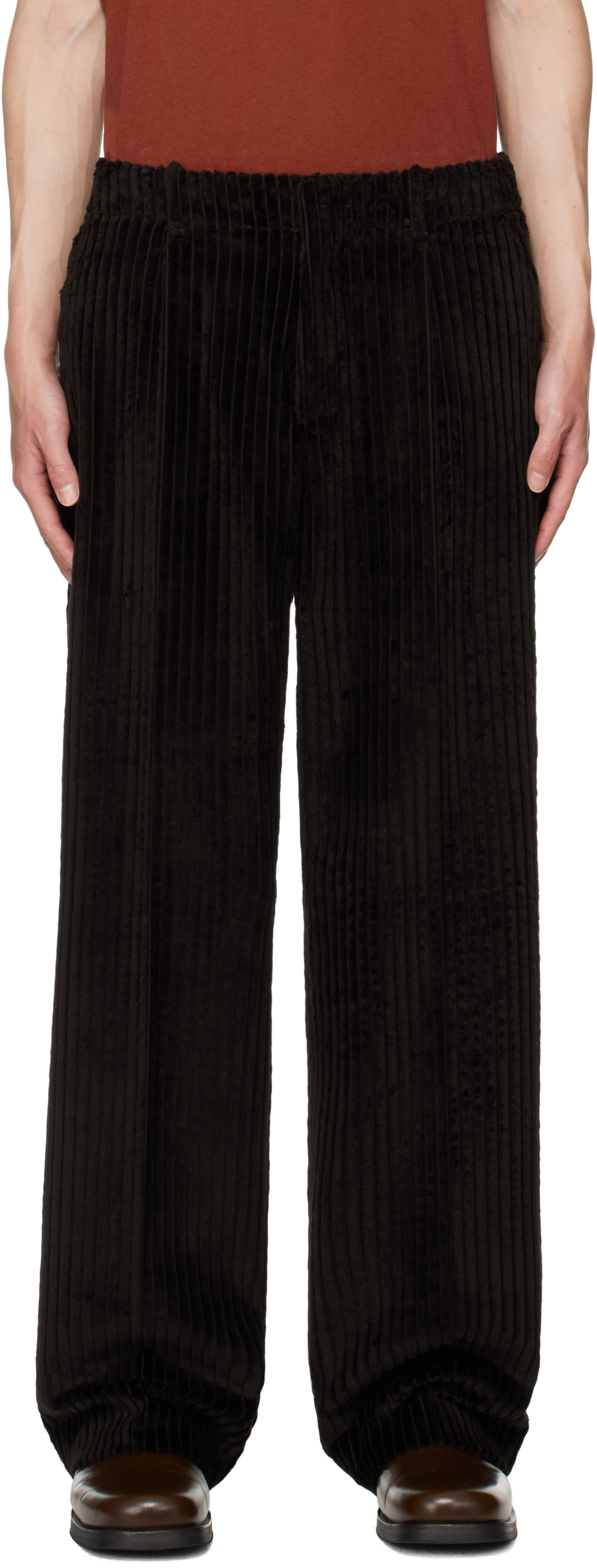 OUR LEGACY: Brown Borrowed Chino Trousers | SSENSE United Kingdom