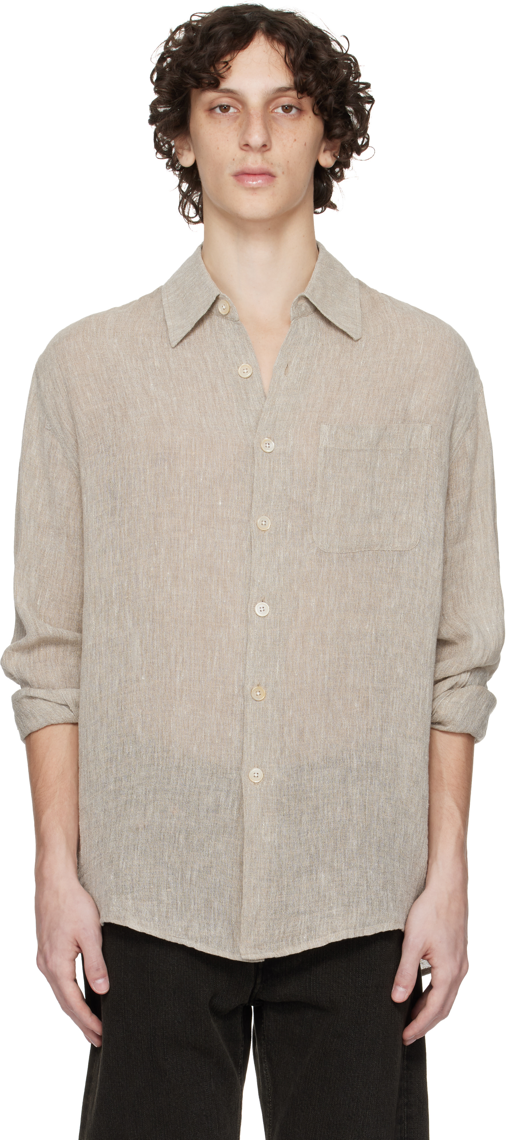 OUR LEGACY: Beige Above Shirt | SSENSE