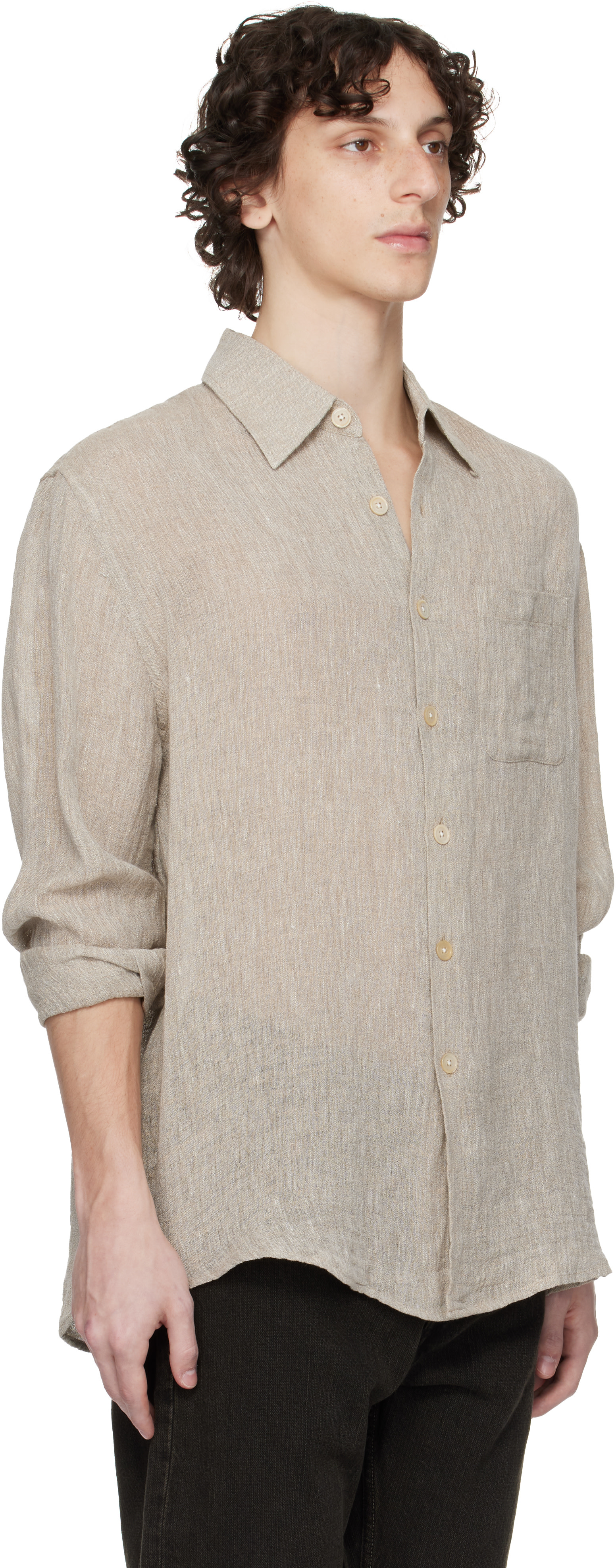 OUR LEGACY: Beige Above Shirt | SSENSE