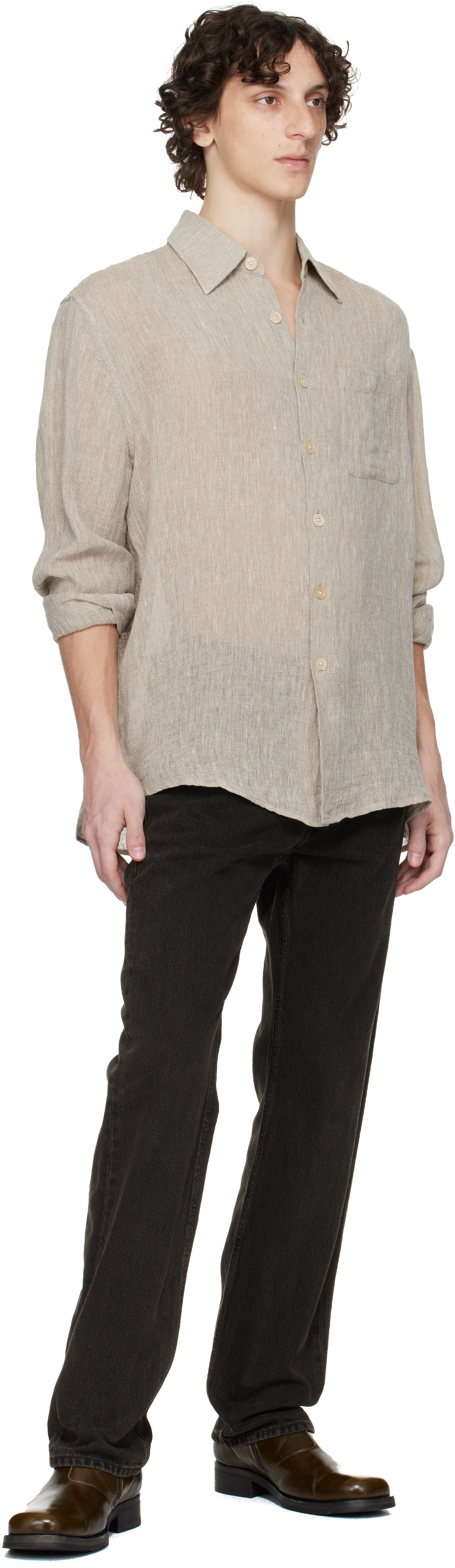 OUR LEGACY: Beige Above Shirt | SSENSE
