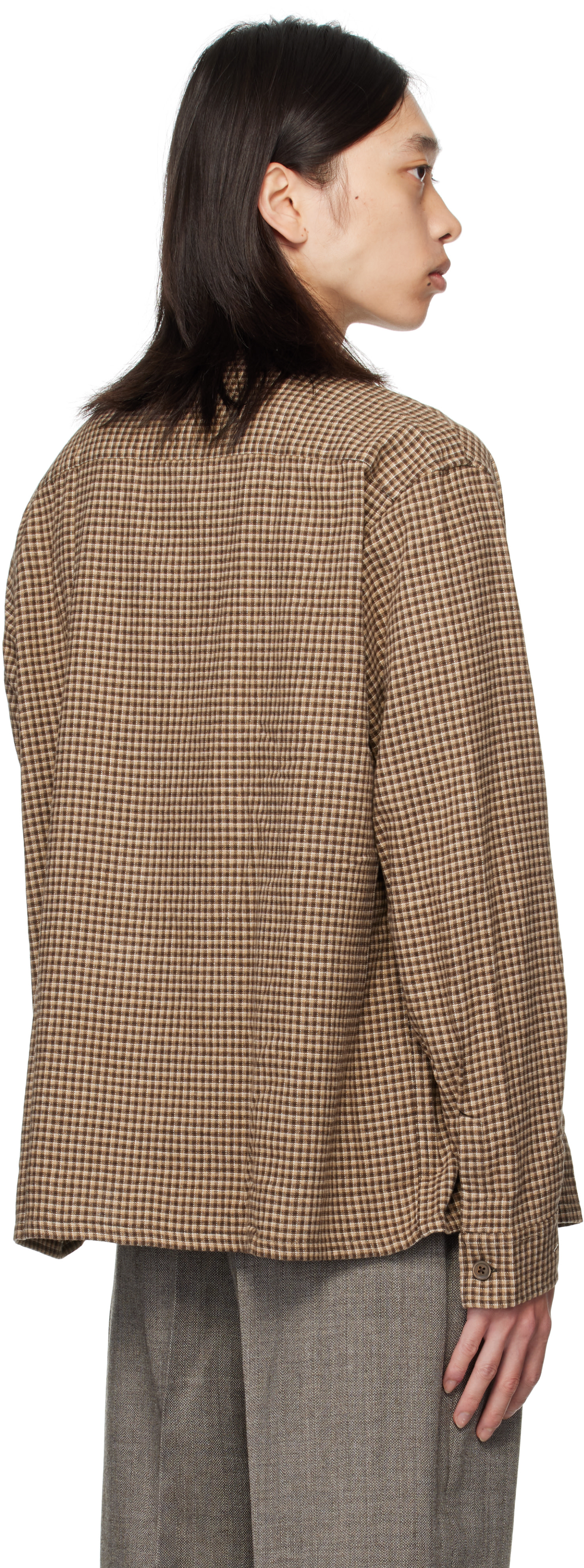OUR LEGACY: Brown Heusen Shirt | SSENSE Canada