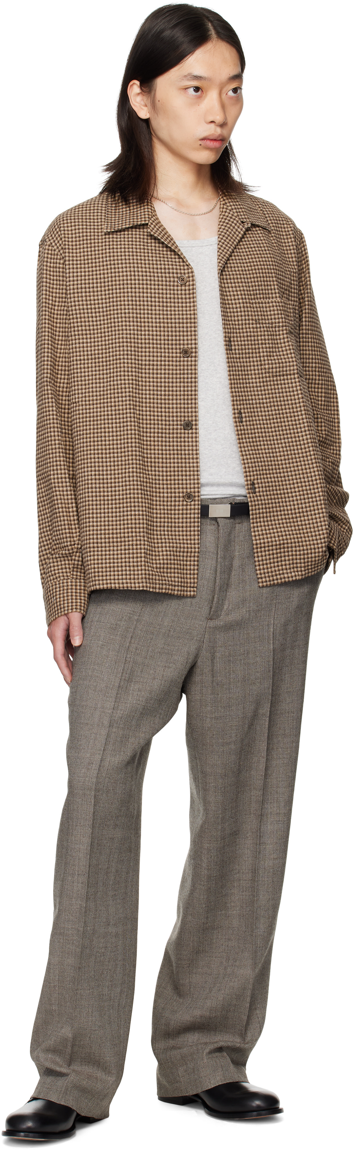 トップス OUR LEGACY24AW HEUSEN SHIRT 44 OUR LEGACY: Brown Heusen Shirt | SSENSE Canada