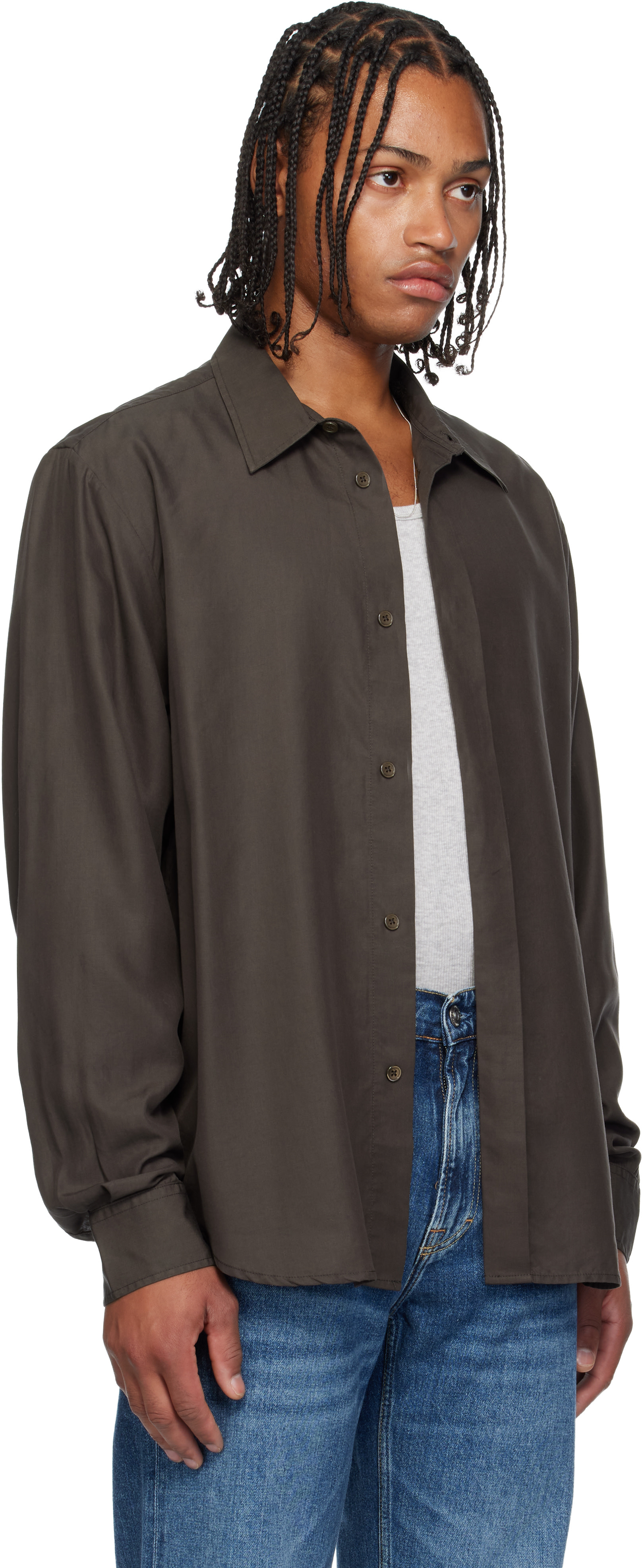 OUR LEGACY - Chemise Evening brune