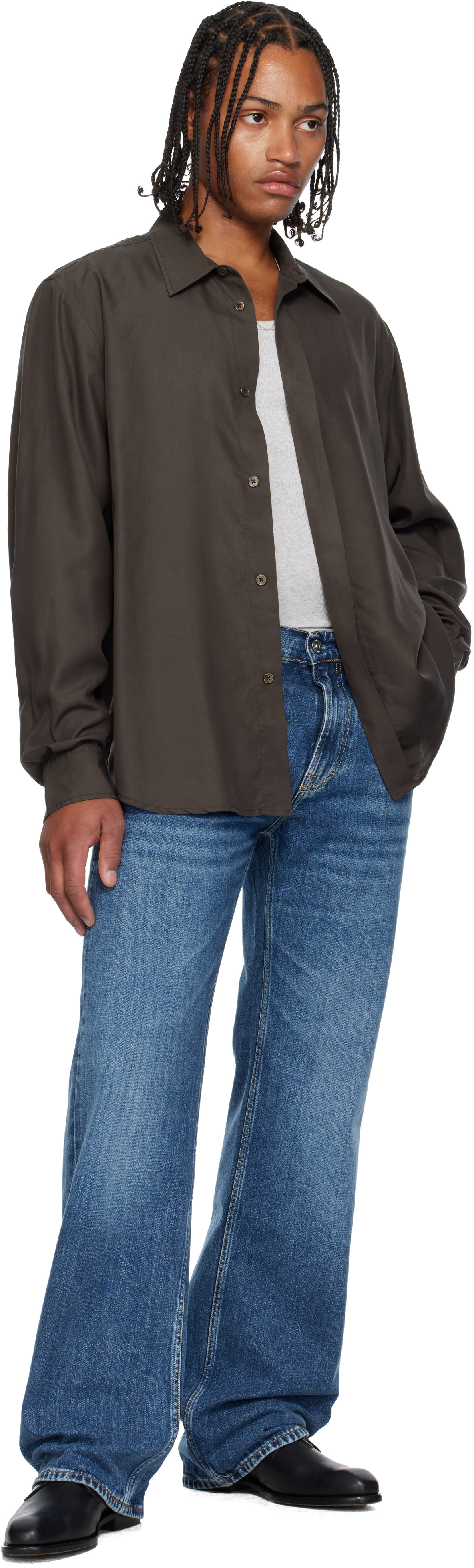 OUR LEGACY - Chemise Evening brune