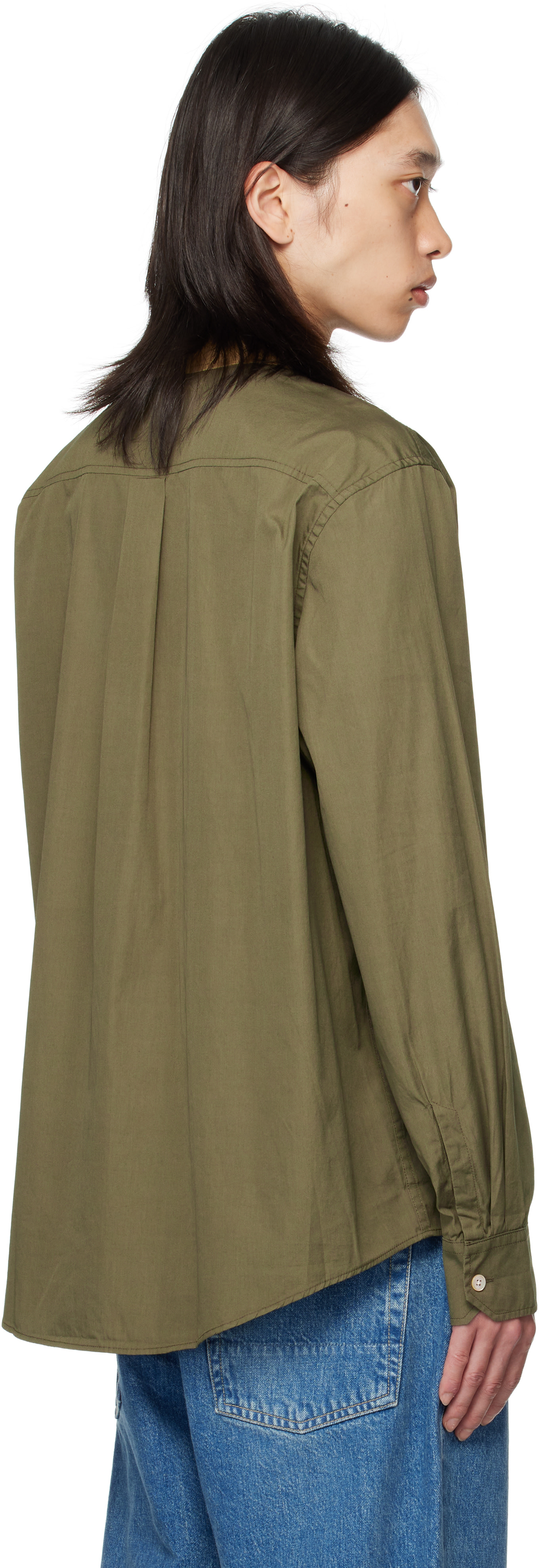 OUR LEGACY: Khaki Beyond BD Shirt | SSENSE Canada