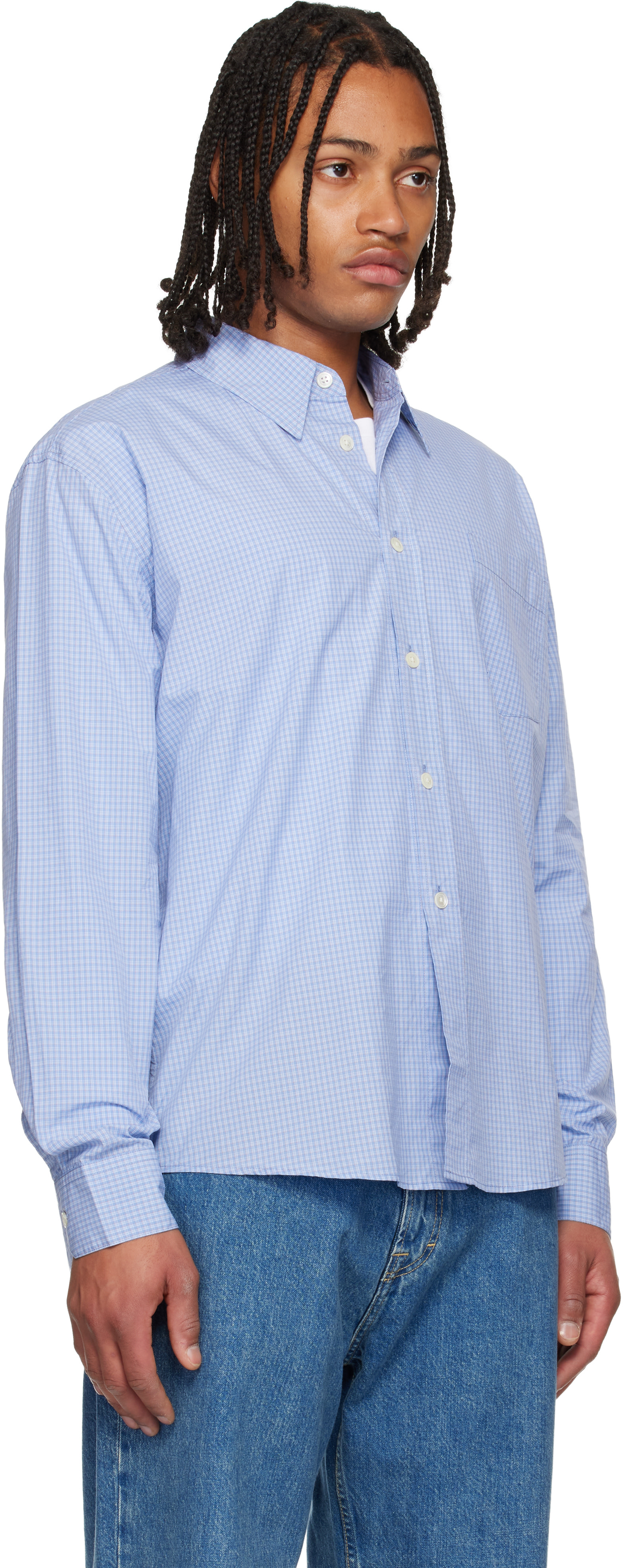 OUR LEGACY: Blue Beyond BD Shirt | SSENSE