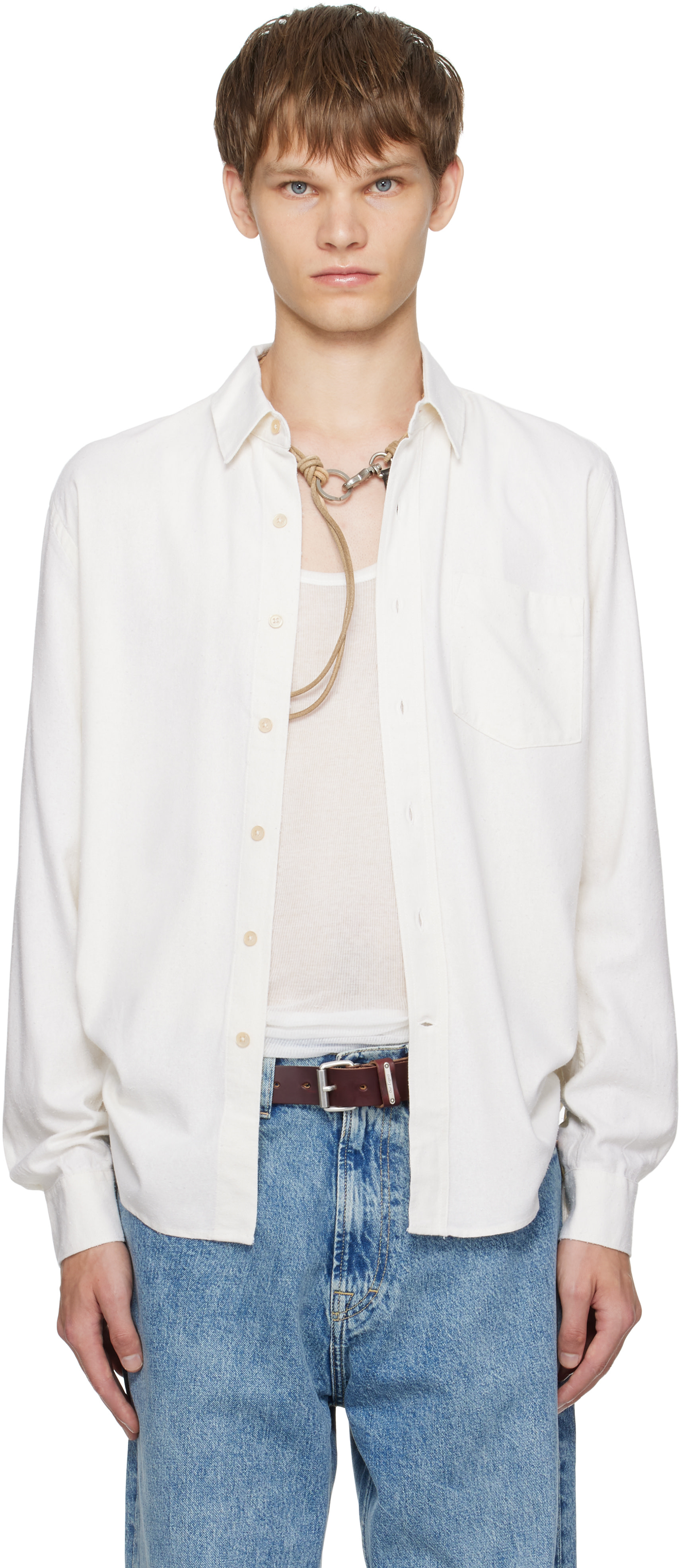 OUR LEGACY SHIRT シャツ ホワイト OUR LEGACY: White Classic Shirt | SSENSE